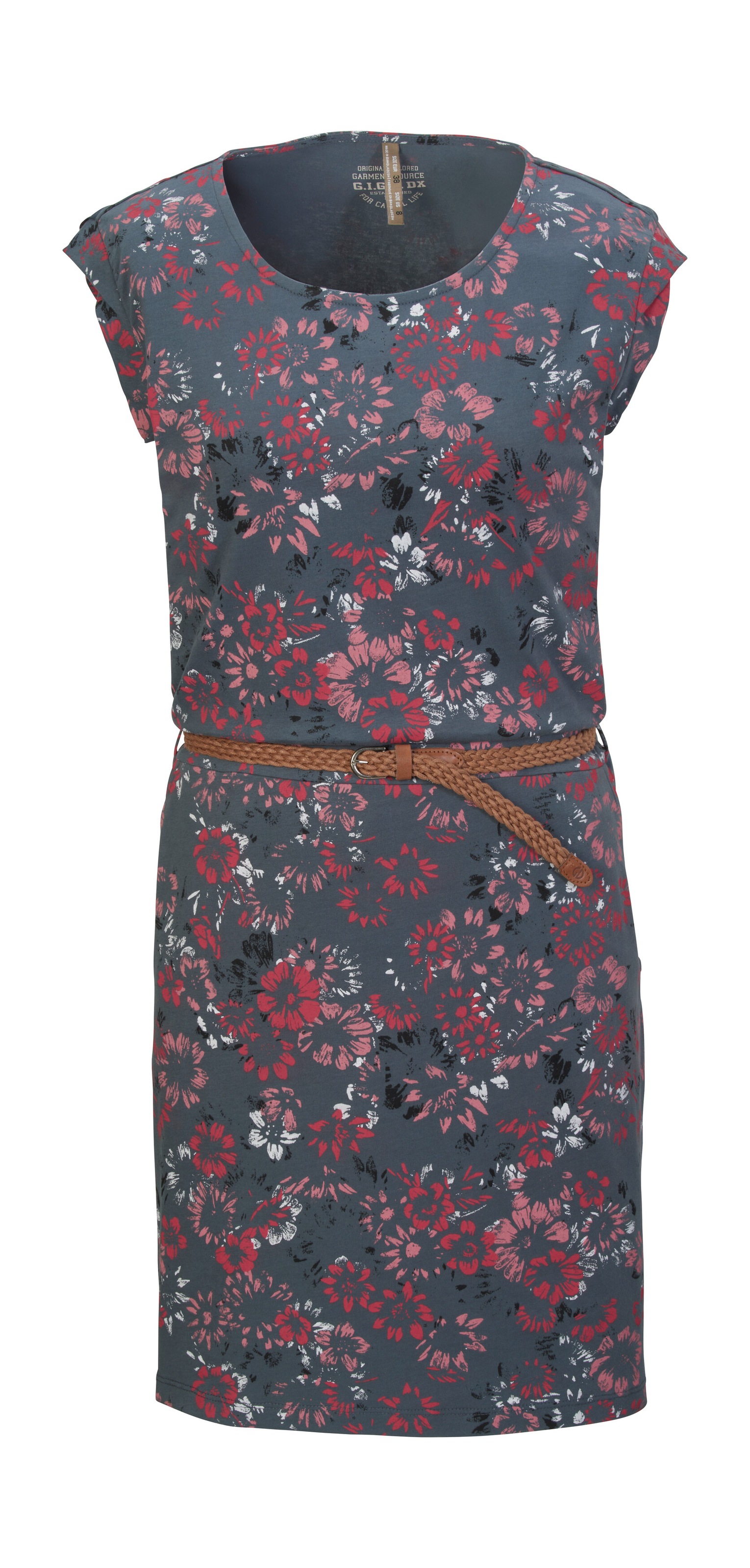 G.I.G.A. DX by killtec Sommerkleid »GS 43 WMN DRSS« Kleid mit floralem Print, Bindegürtel, 100% Baumwolle