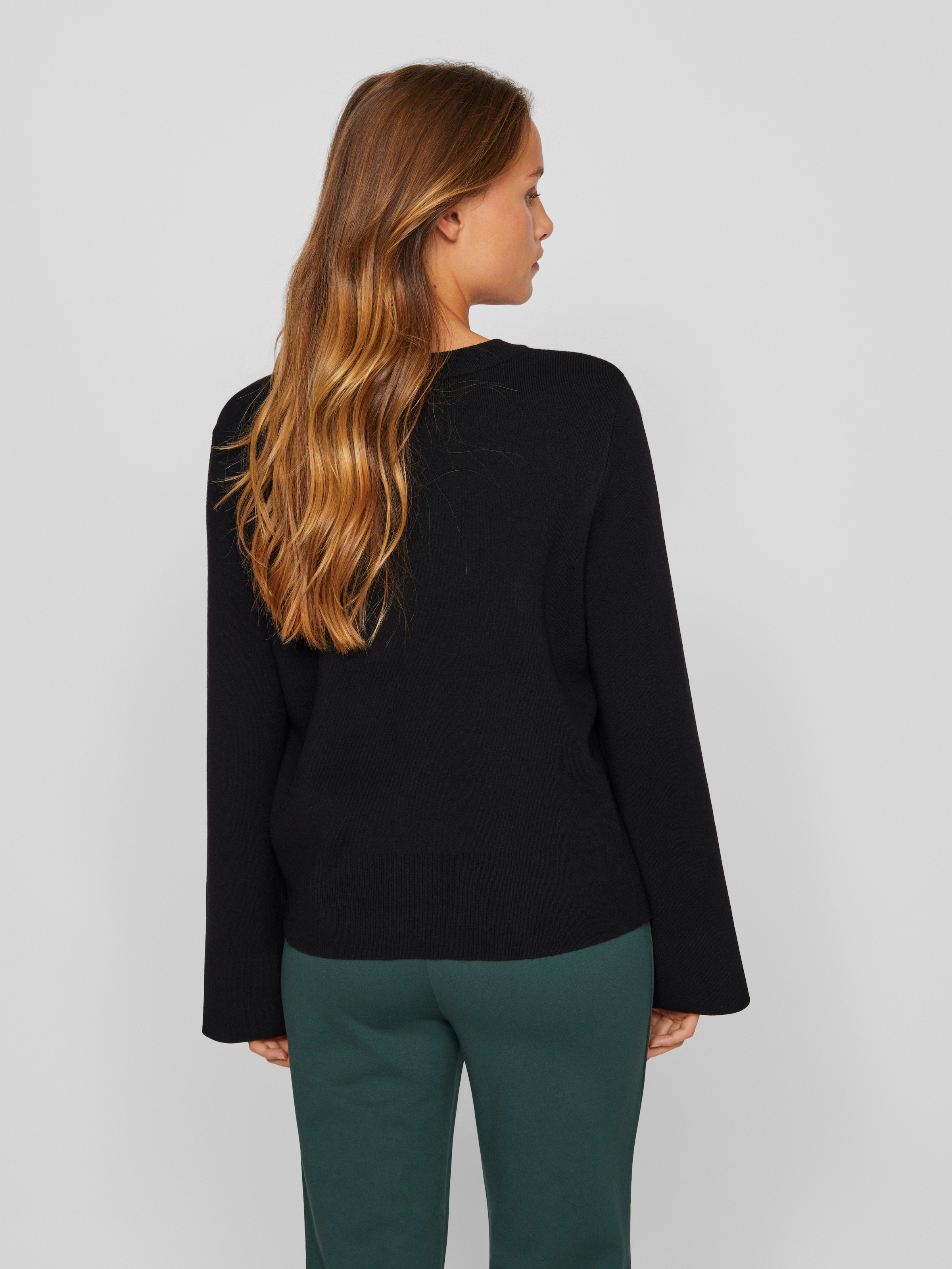 Vila Rundhalspullover »VICASSIE O-NECK L/S KNIT TOP - NOOS«