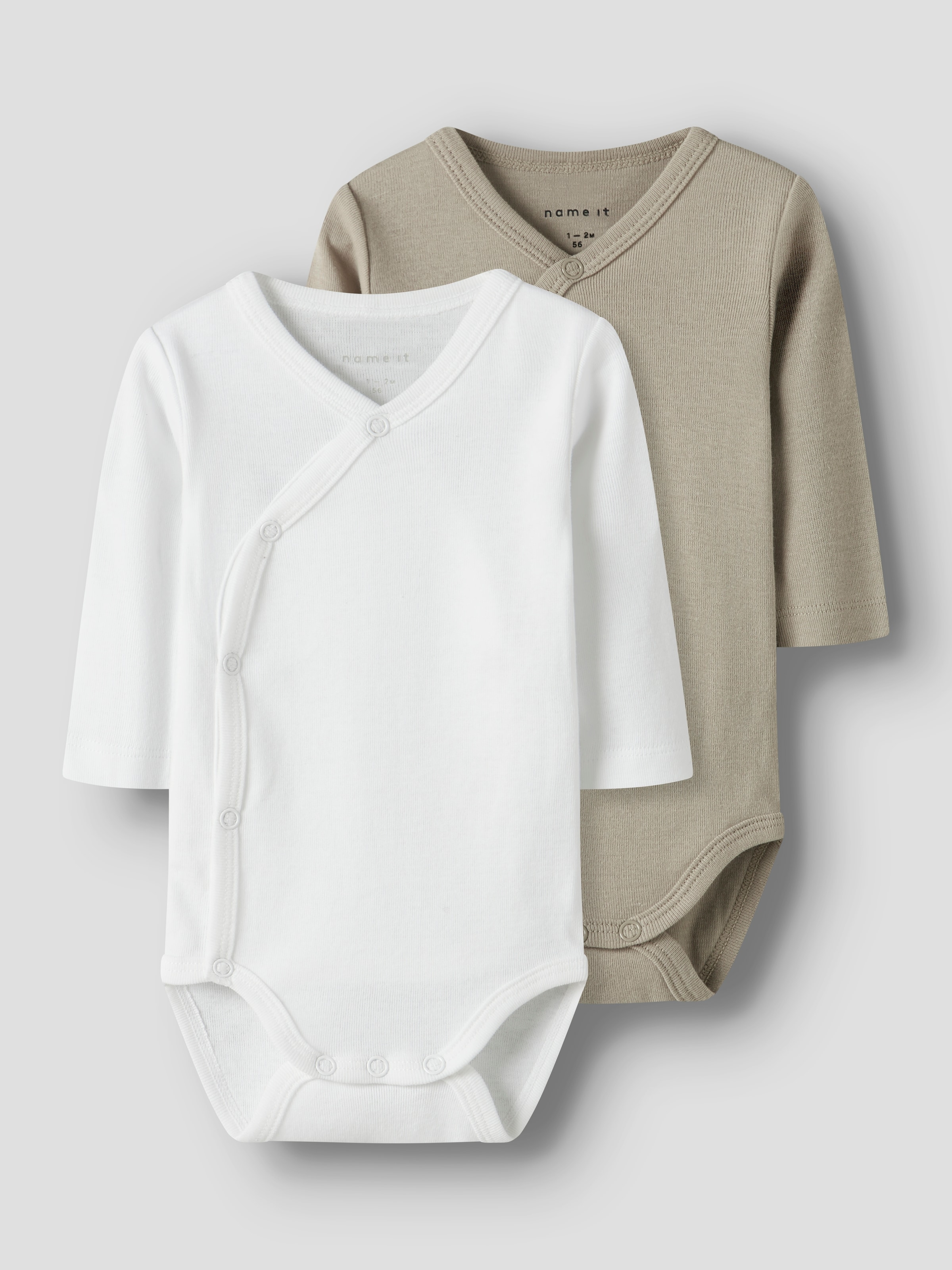 Name It Body »NBNBODY 2P LS WRAP SOLID NOOS« Packung, 2 Stk.