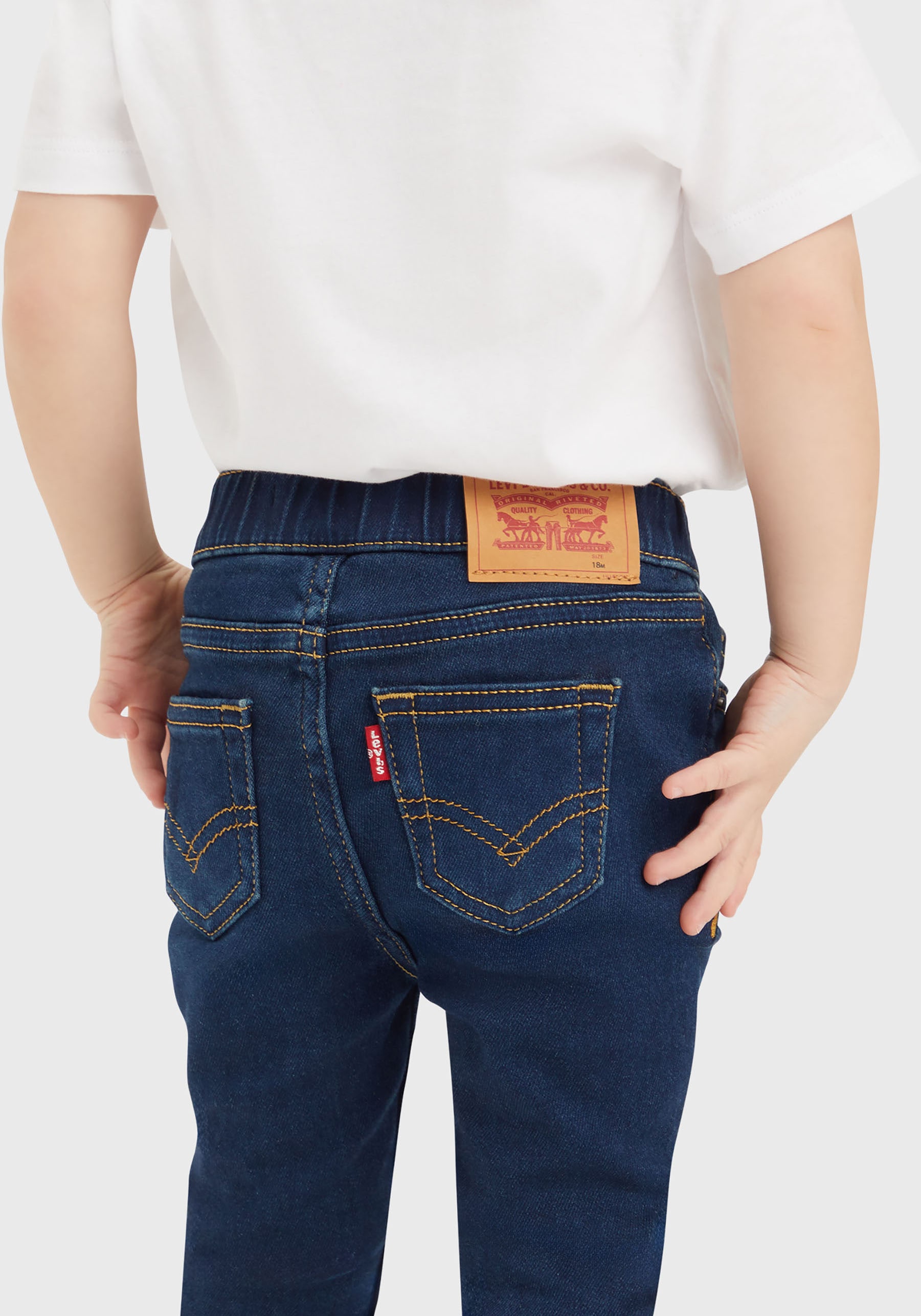 Levi's® Kids Schlupfjeans »LVB SKINNY DOBBY PULL ON PANTS«, for Baby BOYS