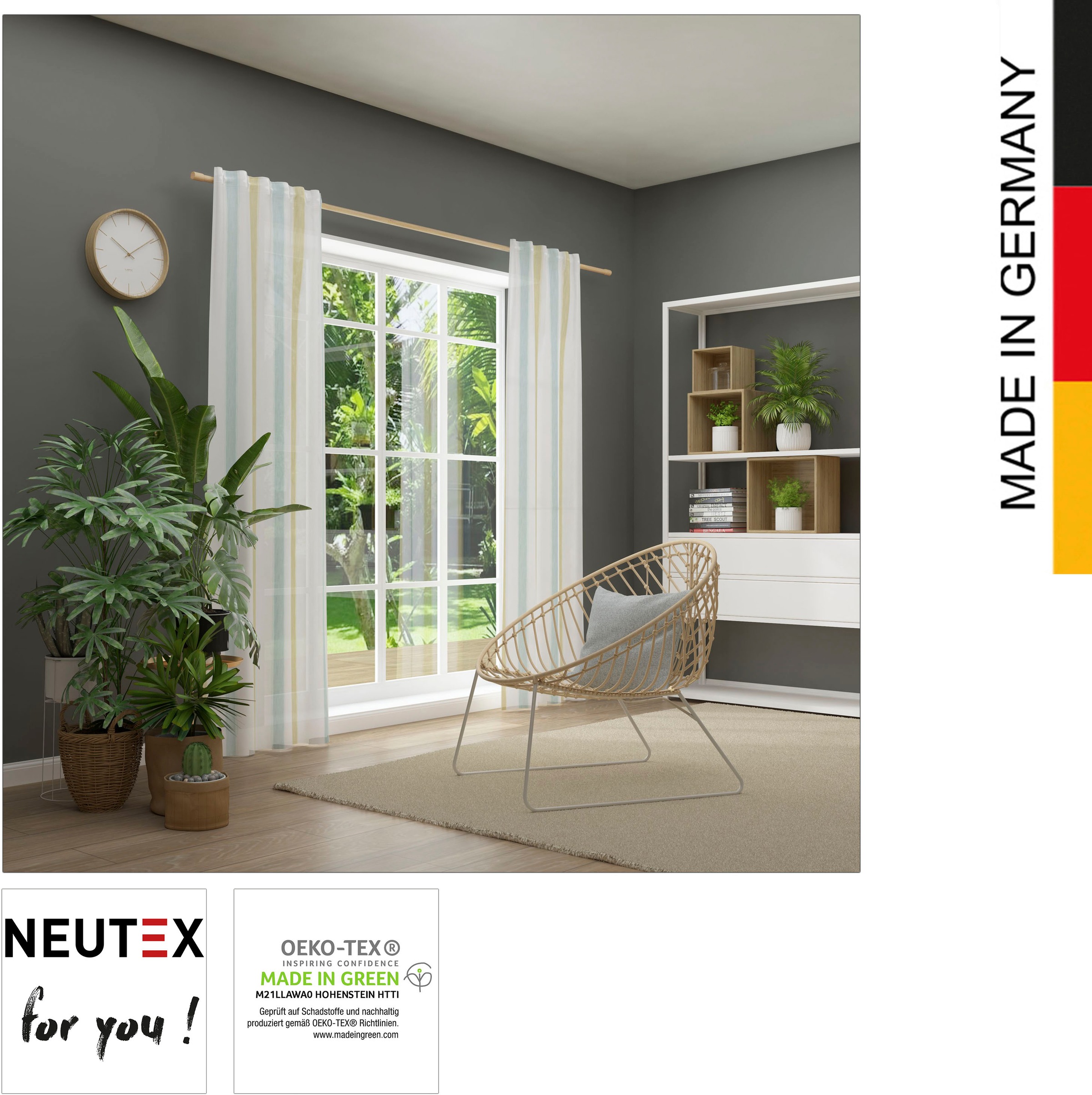 Neutex | for »Bandolo«, shoppen you! (1 Längsstreifen eleganter St.), online Vorhang Jelmoli-Versand