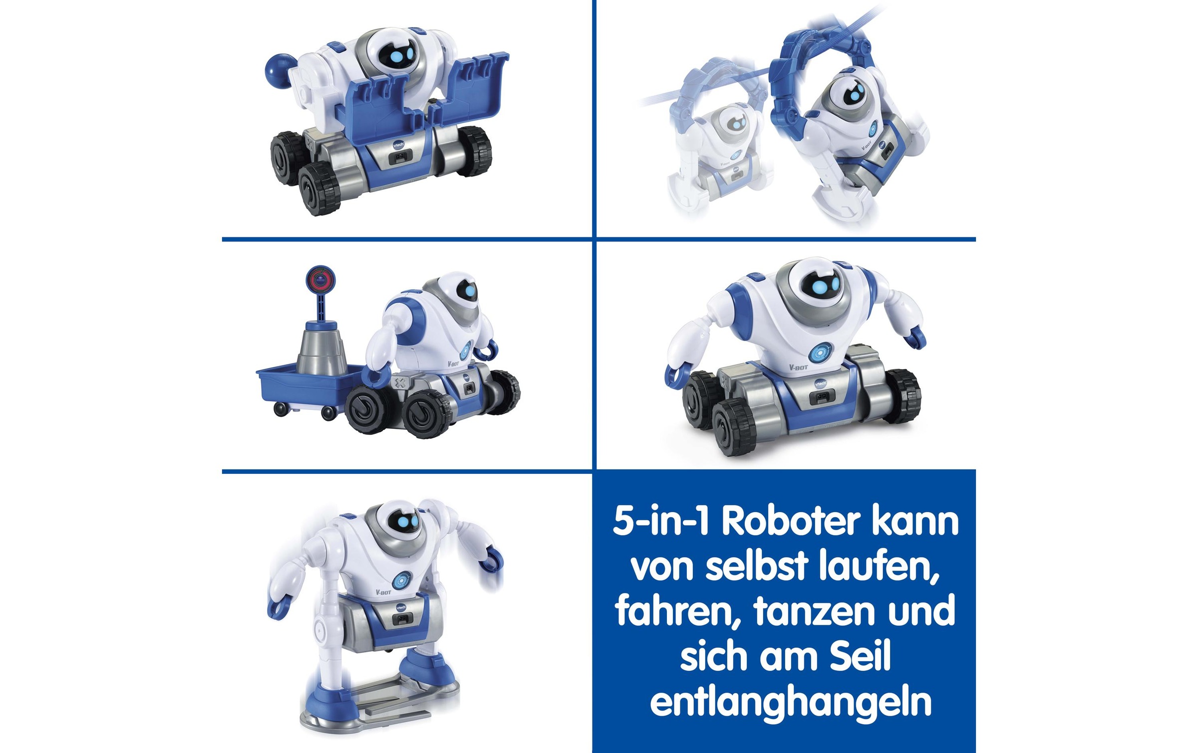 Vtech® Lernroboter »V-Bot 5 in 1 -DE-«