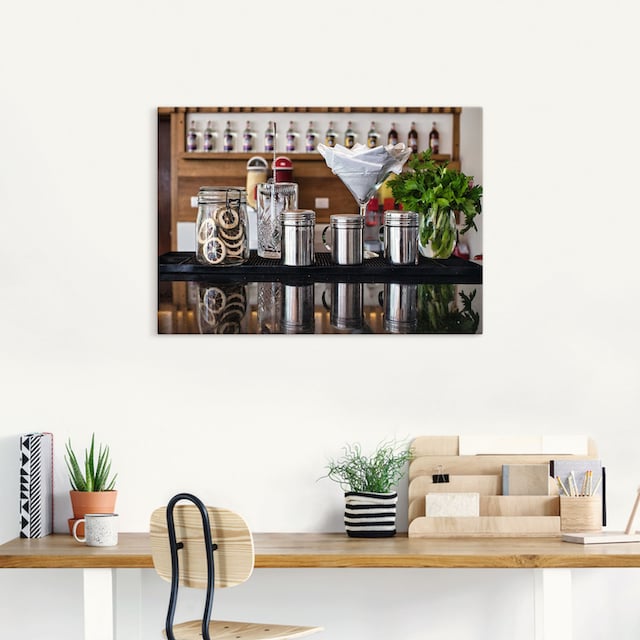 Artland Wandbild »Bartheke Cocktail Mixing«, Cocktail, (1 St.), als Alubild,  Leinwandbild, Wandaufkleber oder Poster in versch. Grössen online shoppen |  Jelmoli-Versand