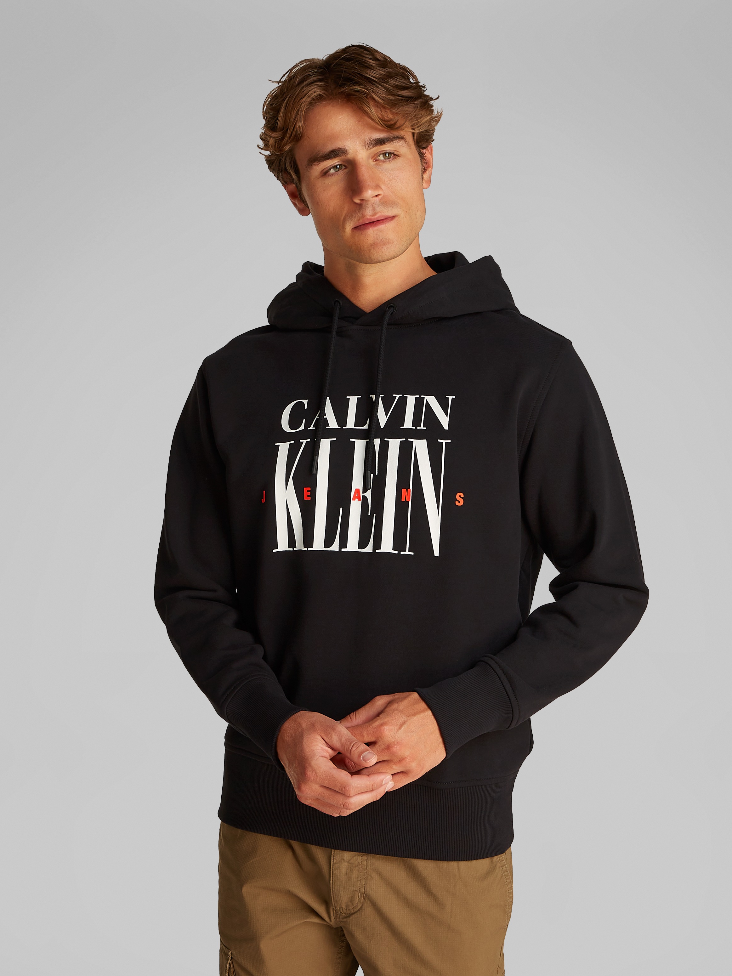 Calvin Klein Jeans Hoodie »SERIF FONT GRAPHIC HOODIE«, mit grossem Logodruck