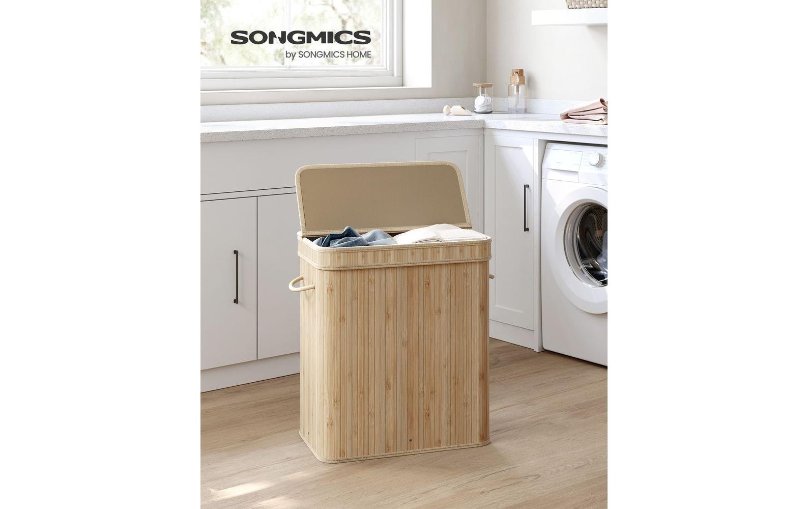SONGMICS Wäschekorb »100 l Nature«, Holzart: Bambus (China)