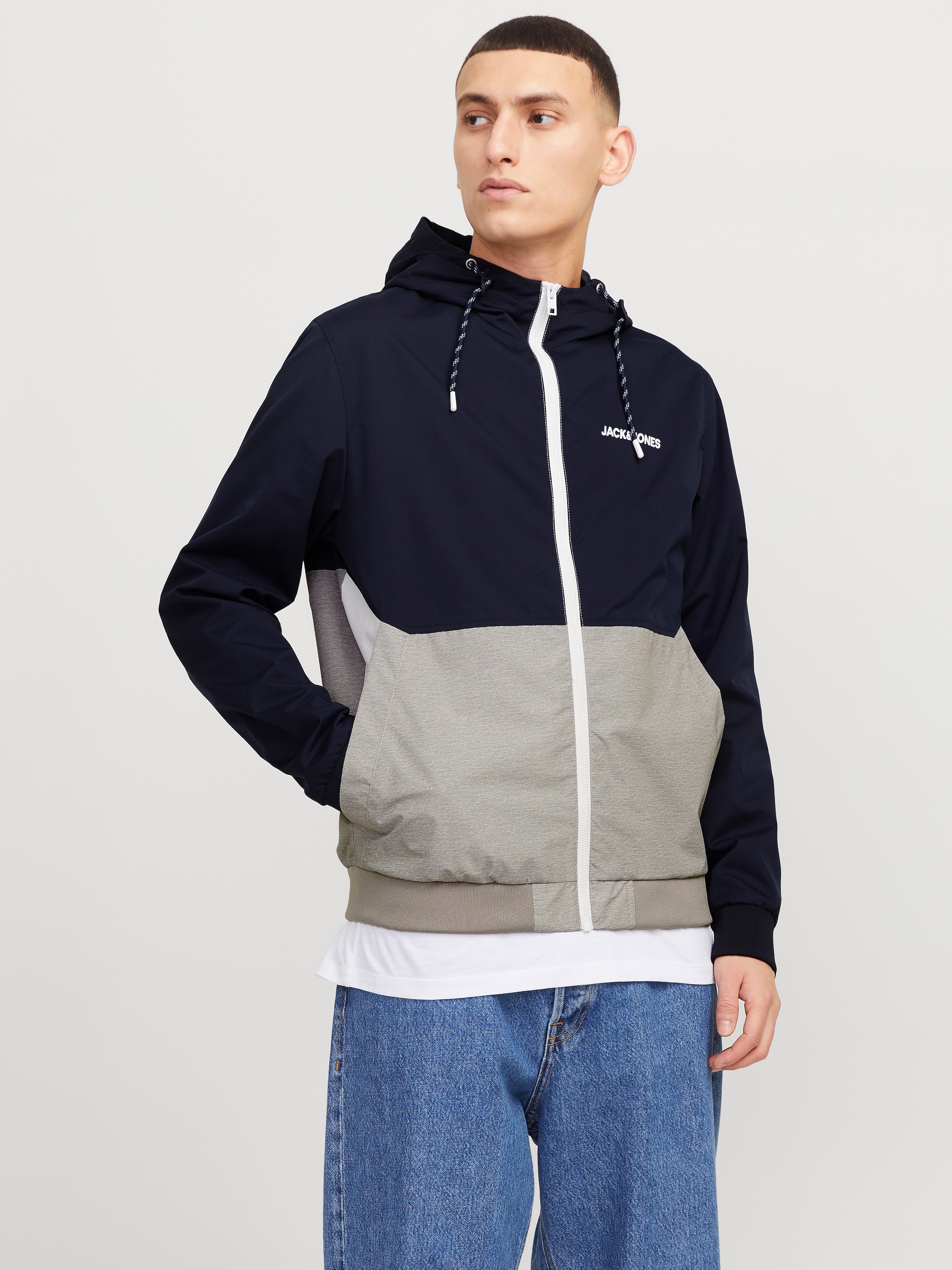 Jack & Jones Blouson "JJERUSH mit Kapuze" mit Kapuze Kunstfaser, regular fit