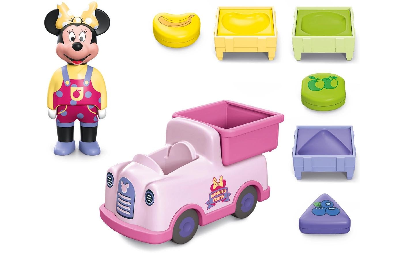 Playmobil® Spielbausteine »Junior Minnie Maus Obst-Transporter Sortierspass 71770«, (8 St.)