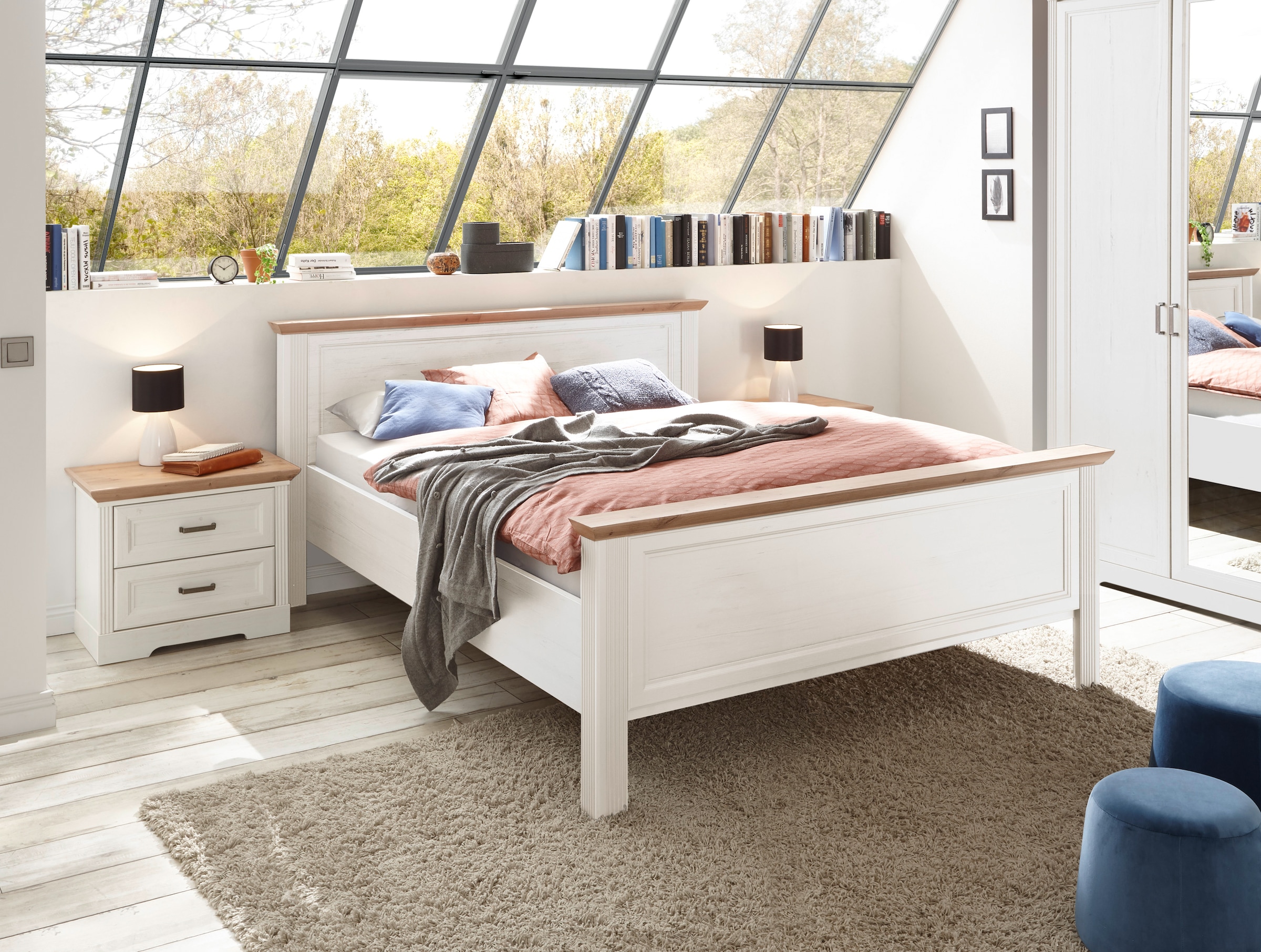 Schlafkontor Bettgestell »Jasmin II«, im Landhausstil