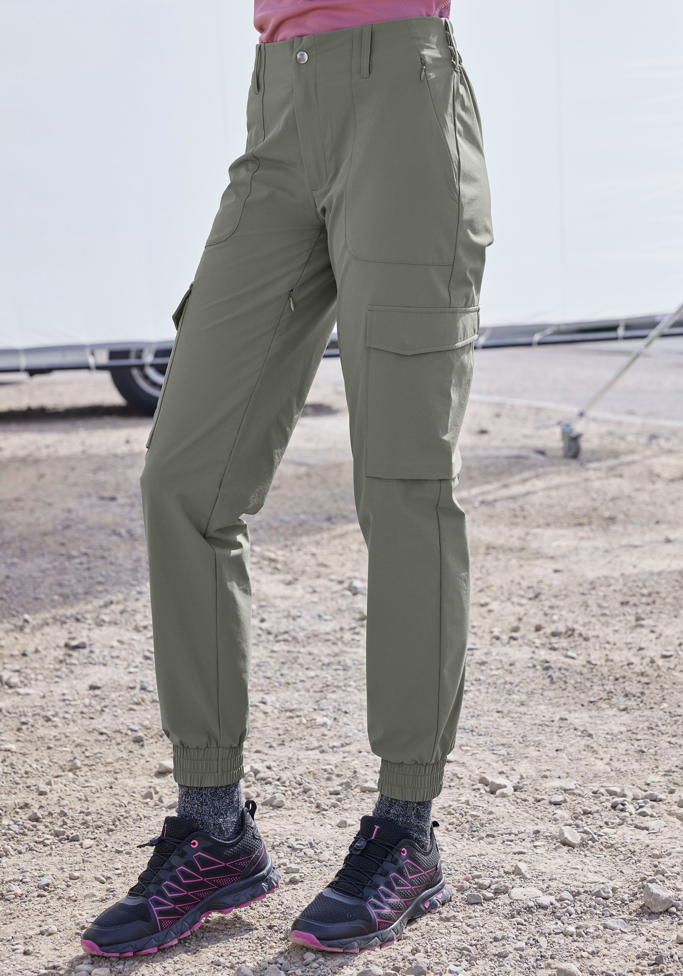 Trekkinghose, sportlicher Cargo Jogger mit praktischen Taschen