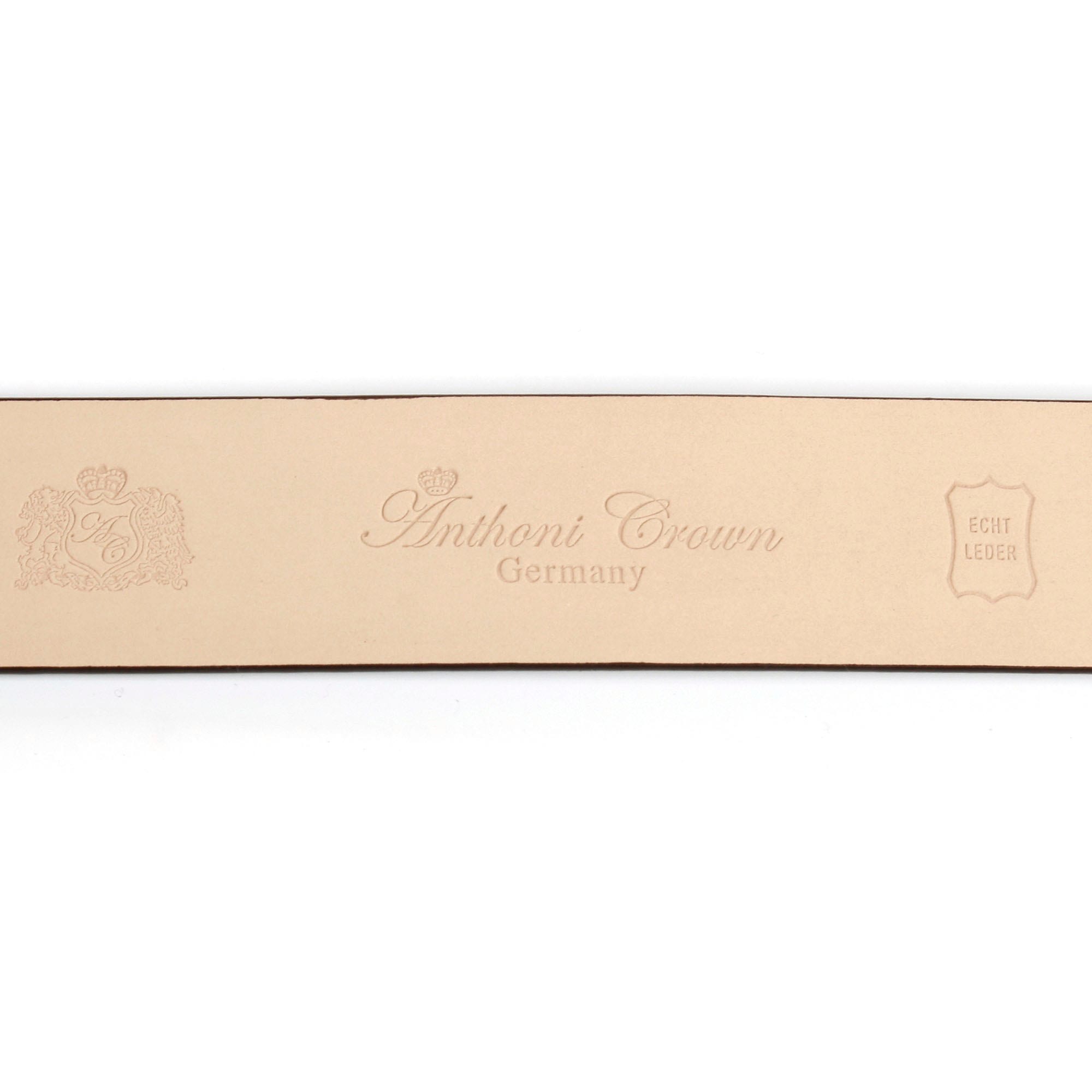 Versandhandel Anthoni Crown und | Wappen Ledergürtel, bestellen filigranem online Hartglas-Schliesse mit Jelmoli-Versand