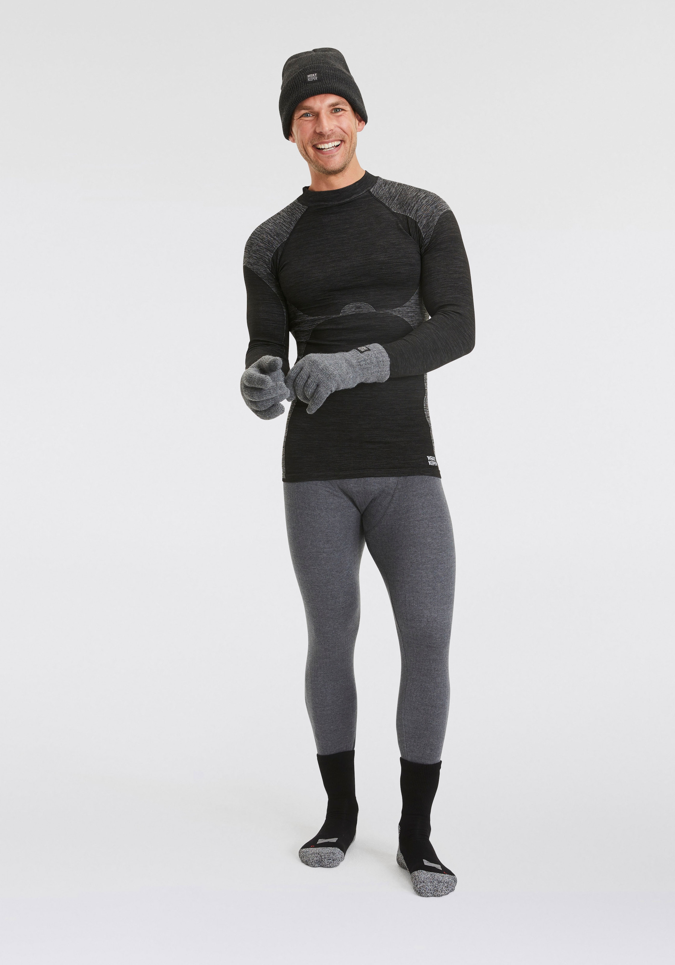 Heatkeeper Strickmütze, Thermo Herren Mütze, Perfekte Kombi von Thermo und Mode.