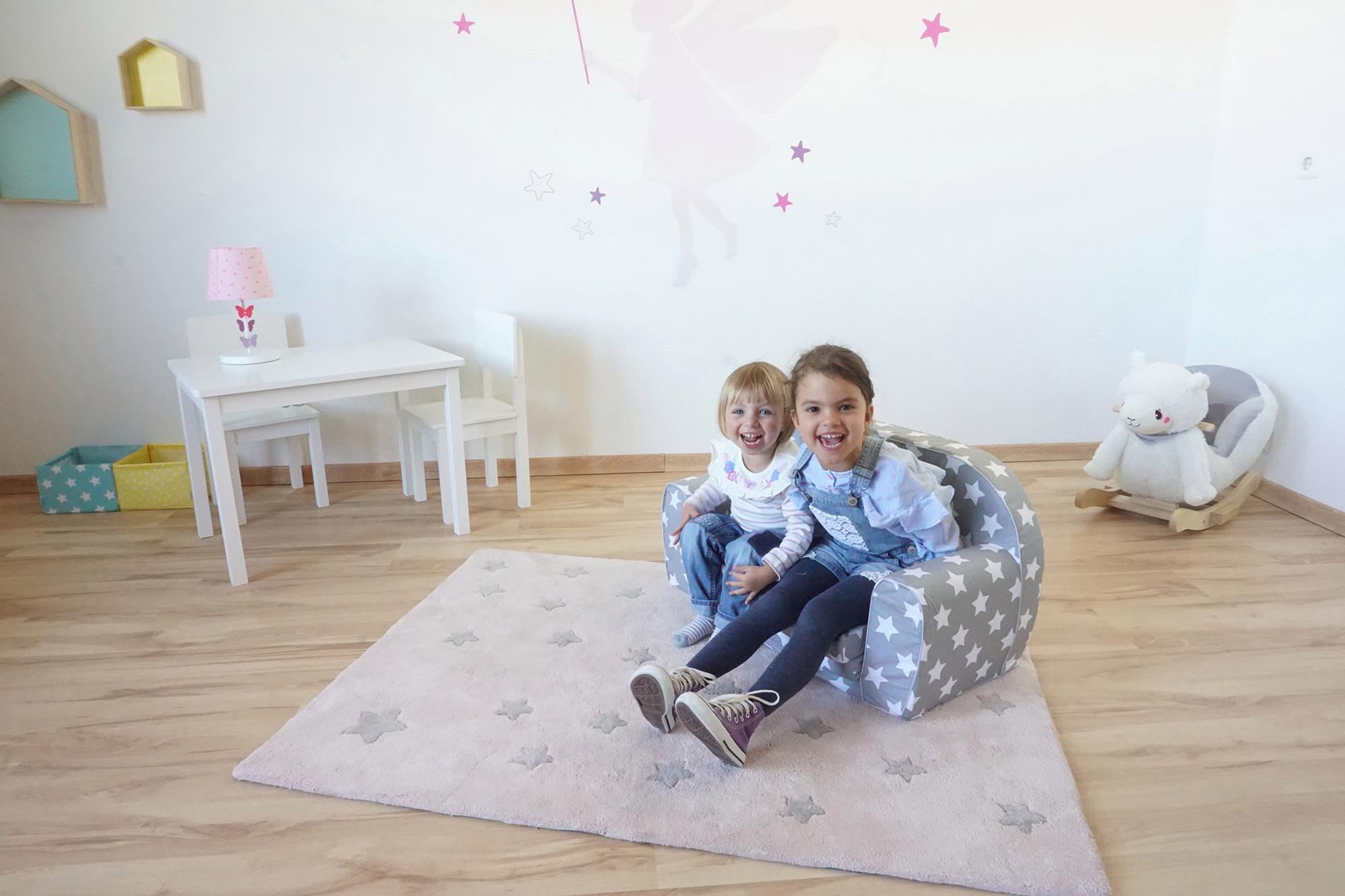 Knorrtoys® Sofa »Grey White Stars«, für Kinder; Made in Europe