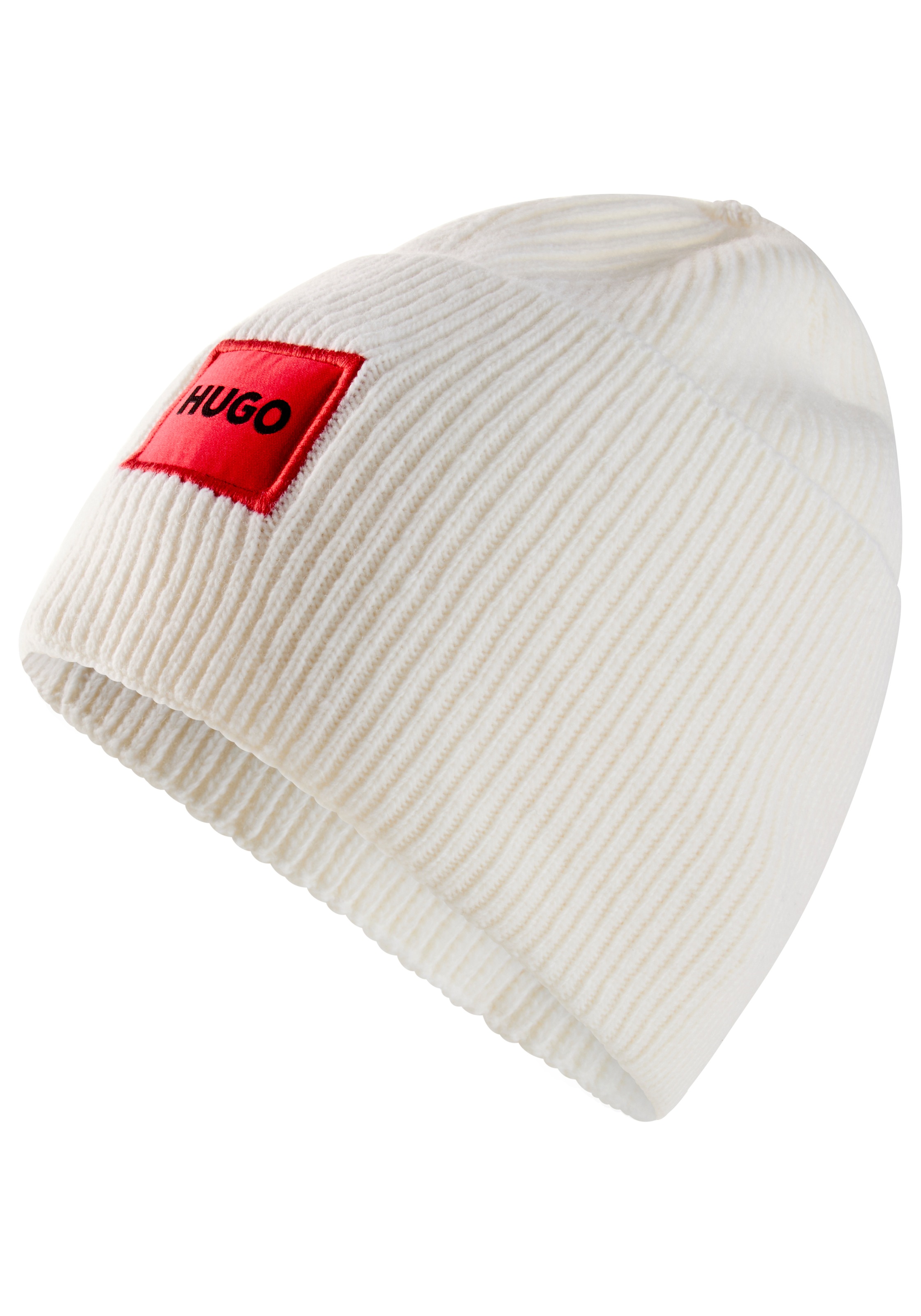 HUGO Beanie »Xaff 6« mit Logobadge