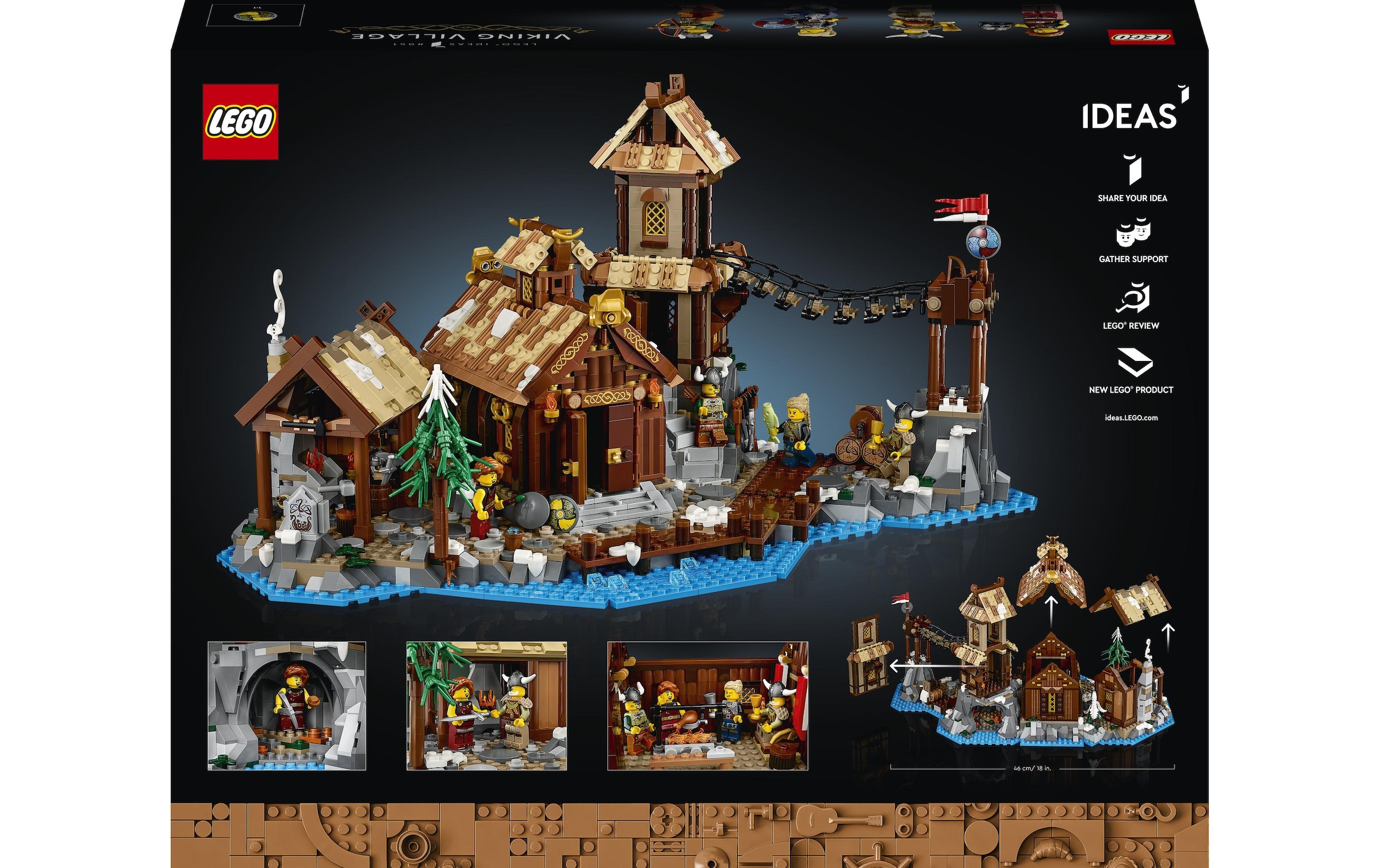 LEGO® Spielbausteine »Wikingerdorf 21343«, (2103 St.)