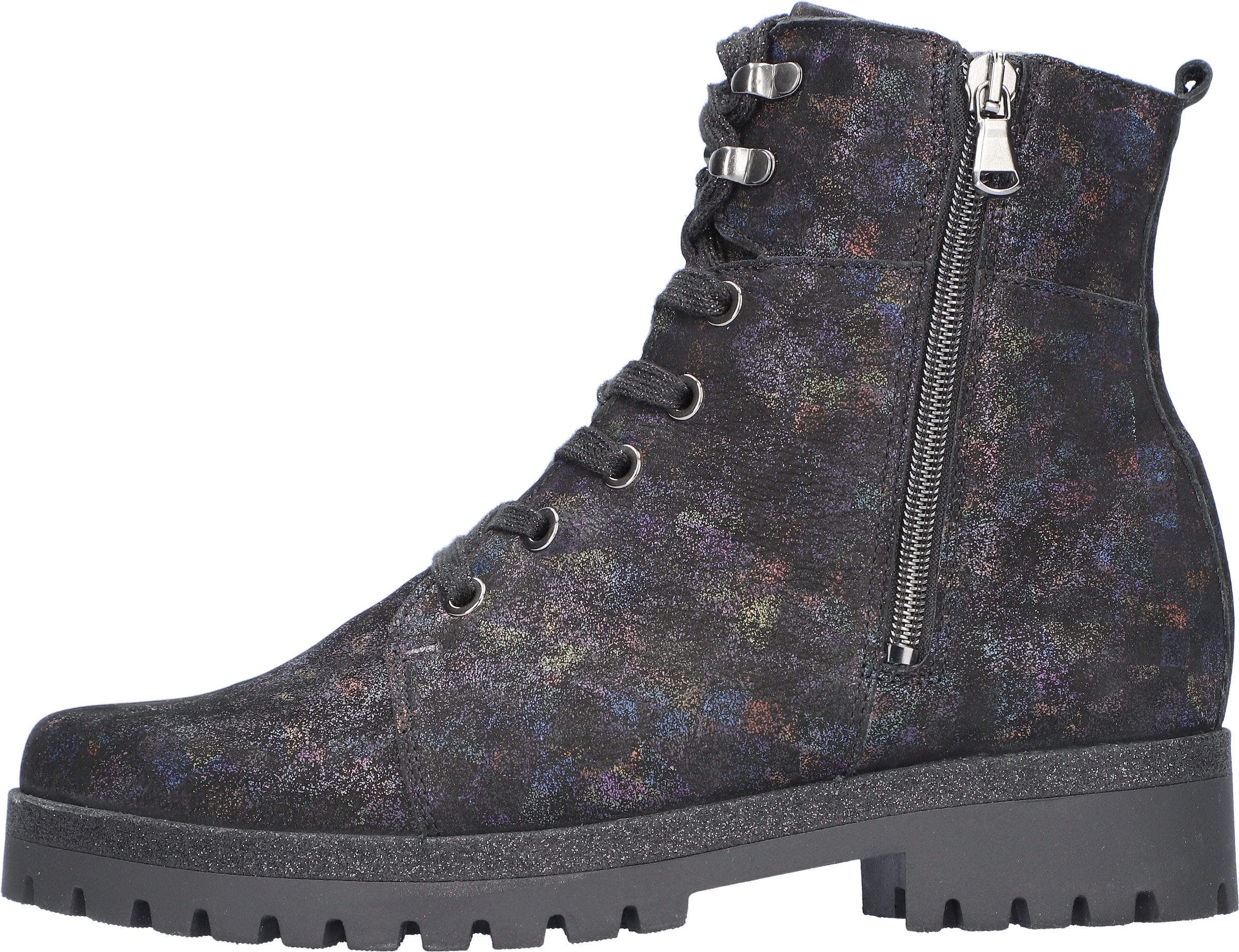 Waldläufer Schnürstiefelette »HANAKO«, Schnürboots, Komfortboots, mit zwei Reissverschlüsse, H-Weite