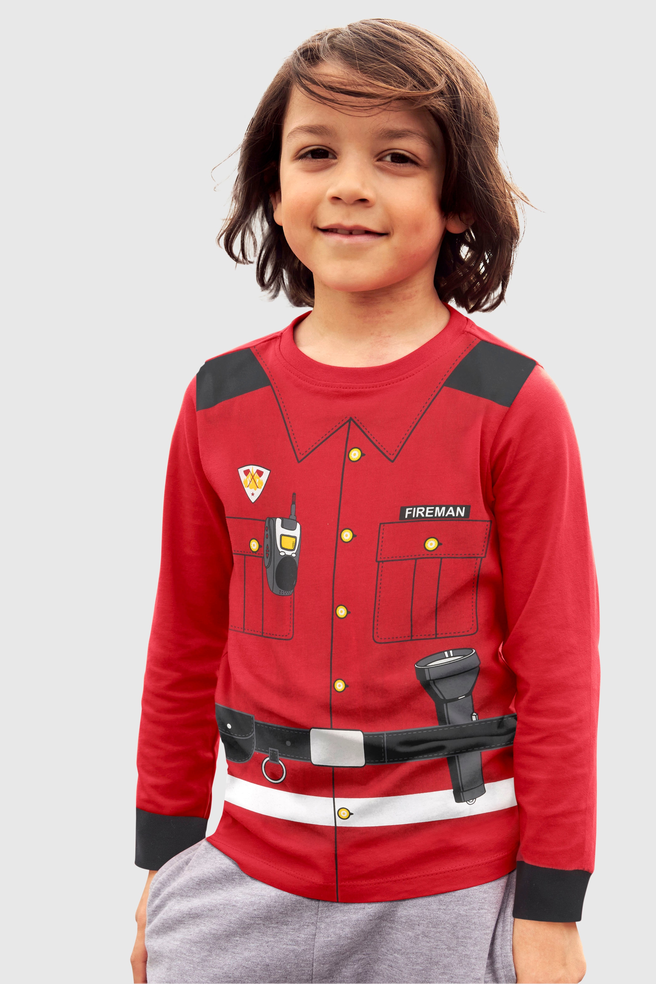 ✵ KIDSWORLD »FEUERWEHR«, kaufen Uniform-Druck Langarmshirt günstig | Jelmoli-Versand