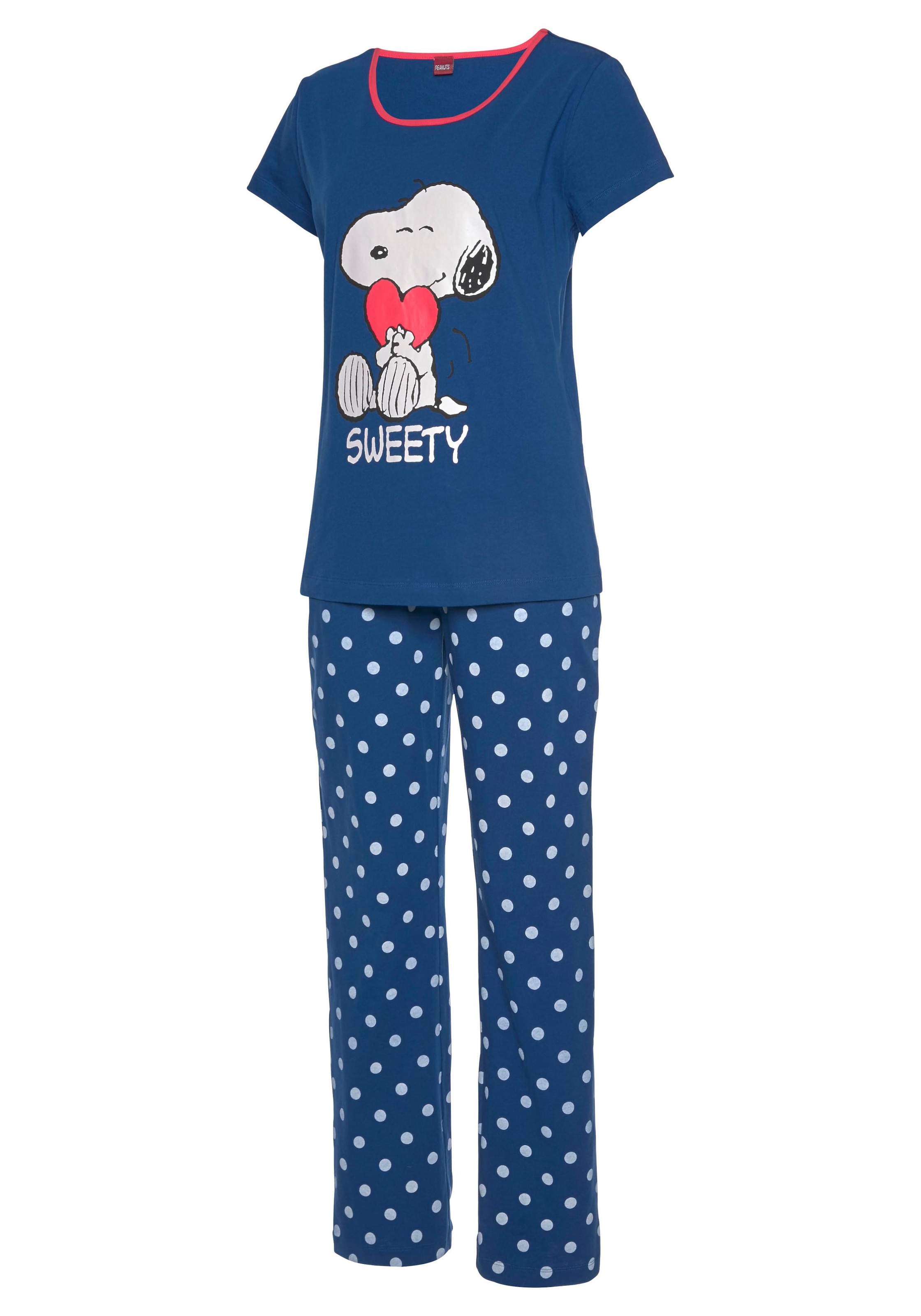 Snoopy-Druck Jelmoli-Versand und Pyjama, (2 Stück), bei tlg., Peanuts online 1 Pünktchen-Hose mit Schweiz kaufen