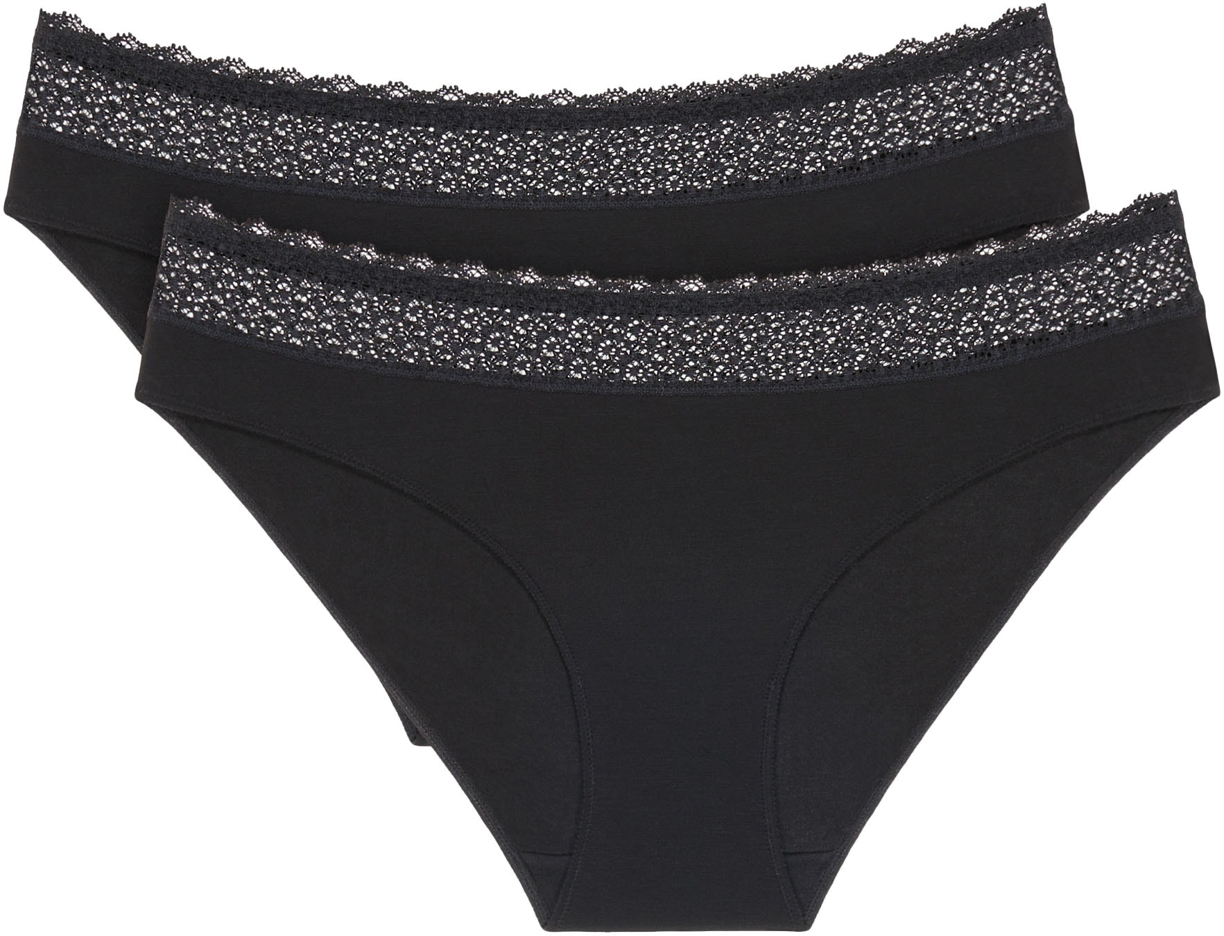 Triumph Tai-Slip »Feel of Modal« 2er Pack, seidig-weich, Spitzenbund
