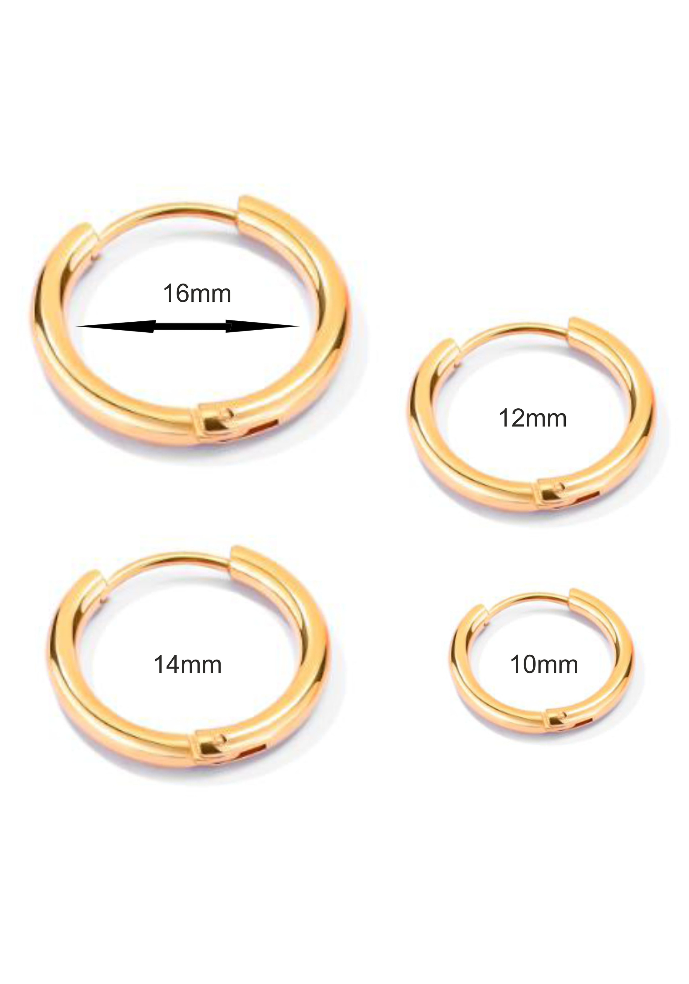 Firetti Single-Creole "Schmuck Geschenk Ohrschmuck einzeln Classic"