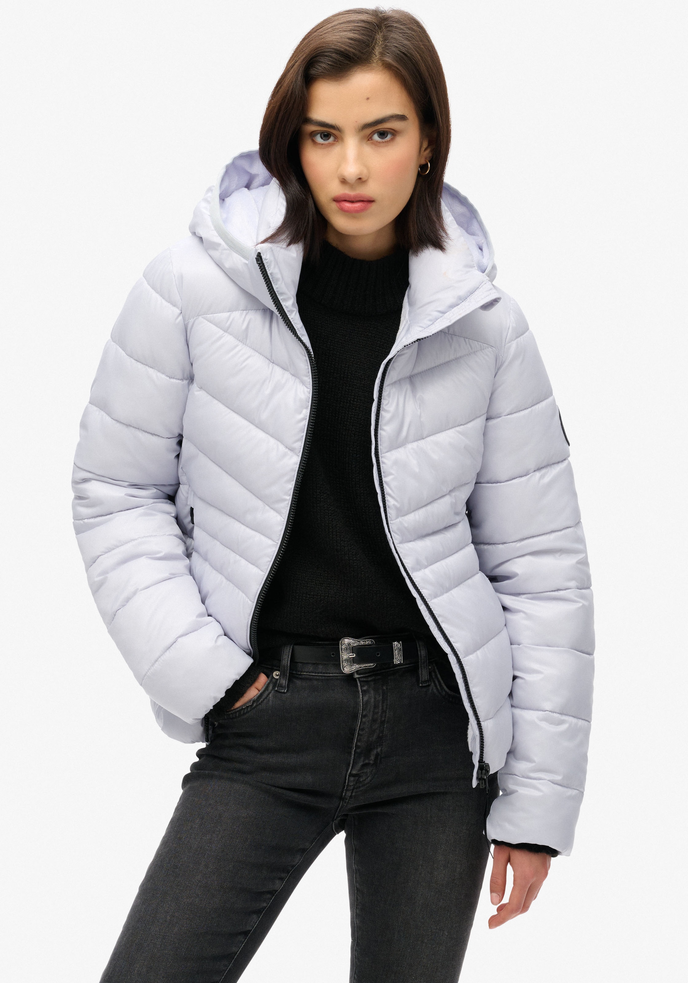 Steppjacke »HOODED FUJI QUILT PADDED JKT«, mit Kapuze