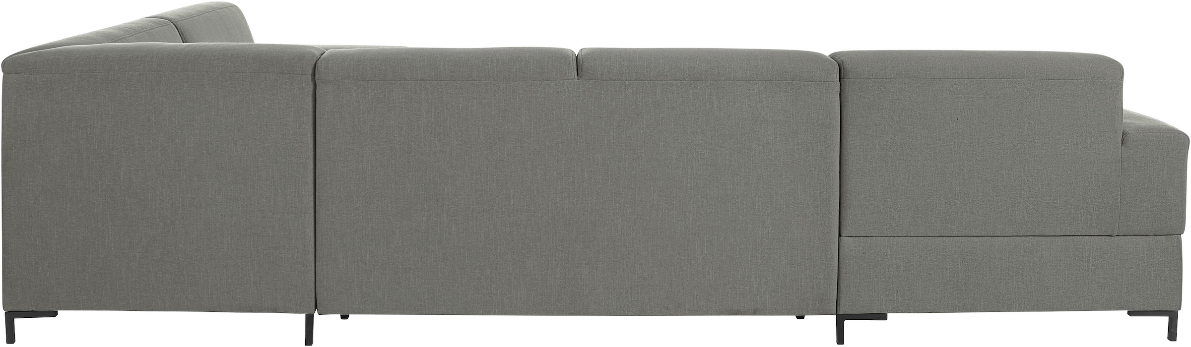 GOODproduct Wohnlandschaft »Grazzo U-Form«, hochwertige Stoffe aus recyceltem Material, Steppung im Sitzbereich