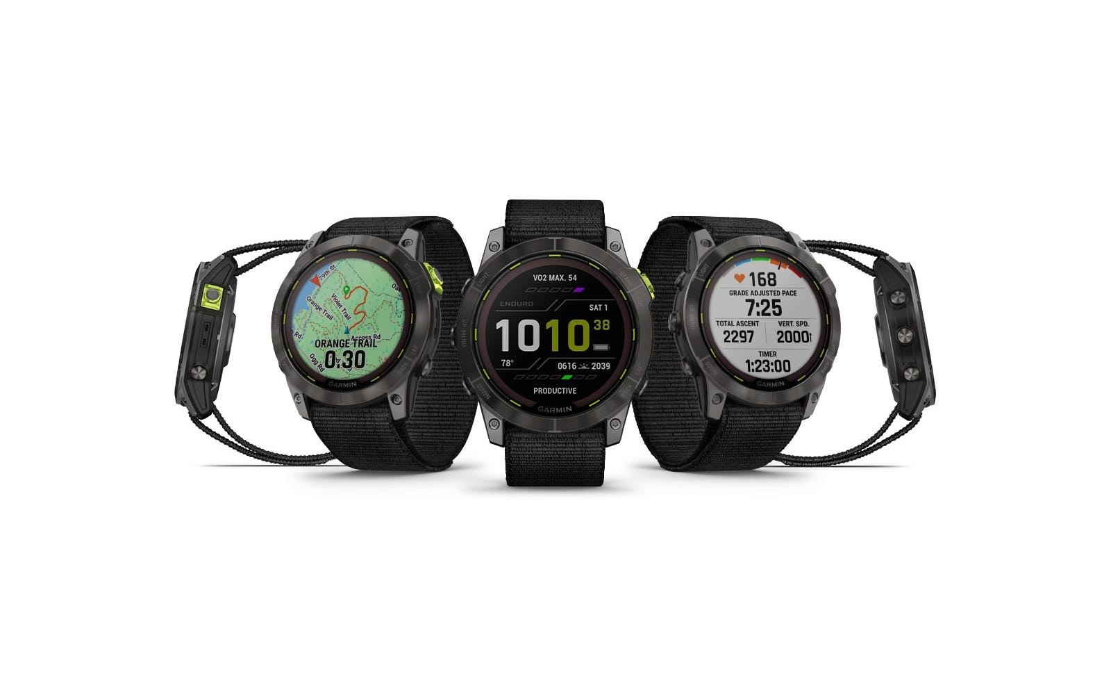 Garmin Smartwatch »Enduro 2 Sapphire Black«, (3,54 cm / 1,4 Zoll), 32 GB,)