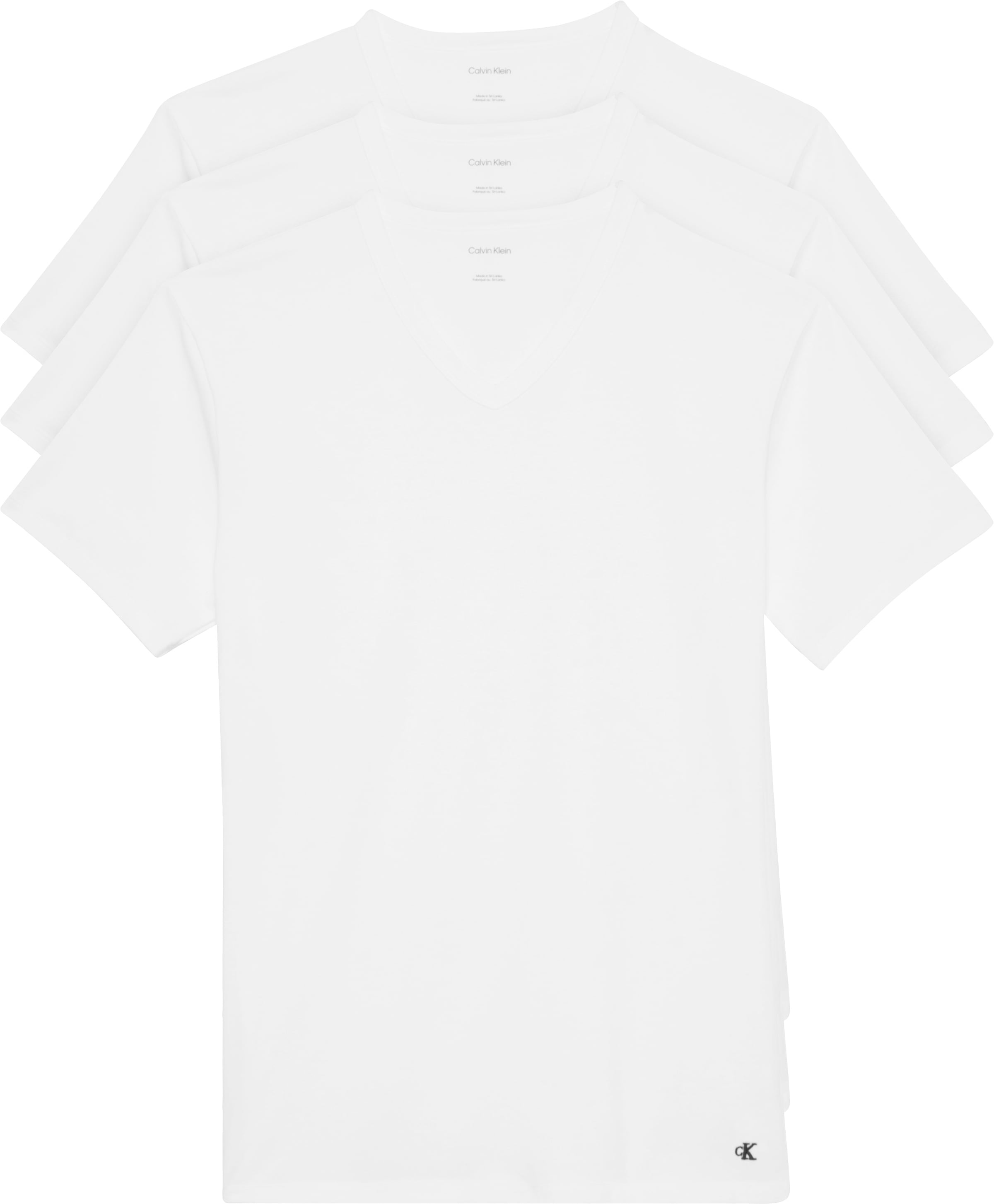 Calvin Klein Underwear T-Shirt »S/S V NECK 3PK«, (Packung, 3 tlg., 3er-Pack), mit Logo am Saum