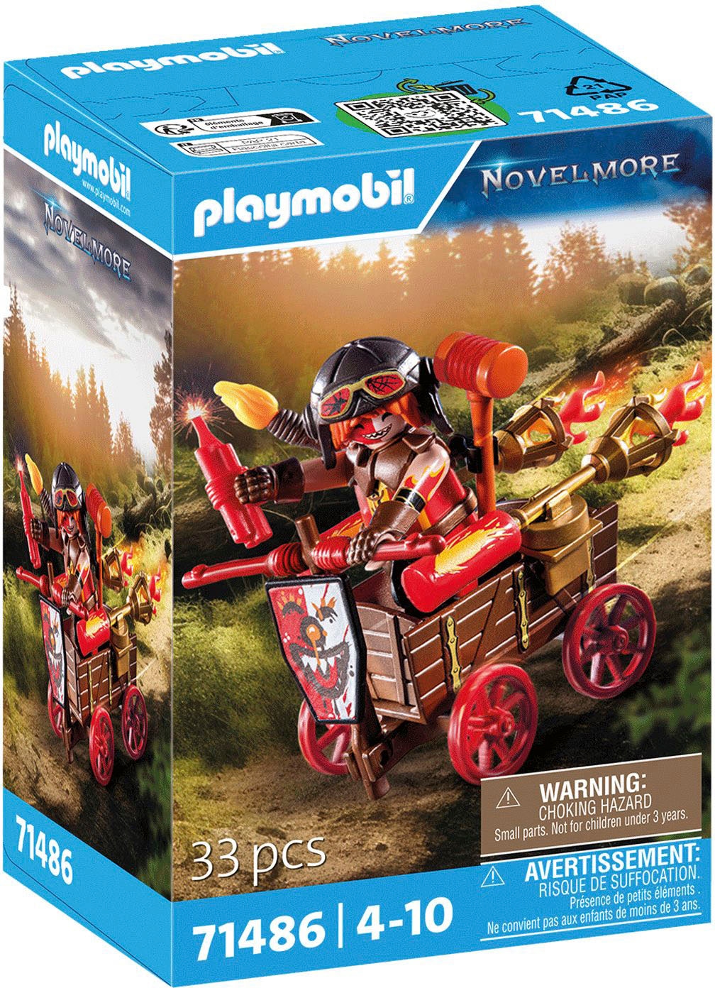 Playmobil® Konstruktions-Spielset »Kahbooms Rennwagen (71486), Novelmore«, (33 St.), Made in Europe