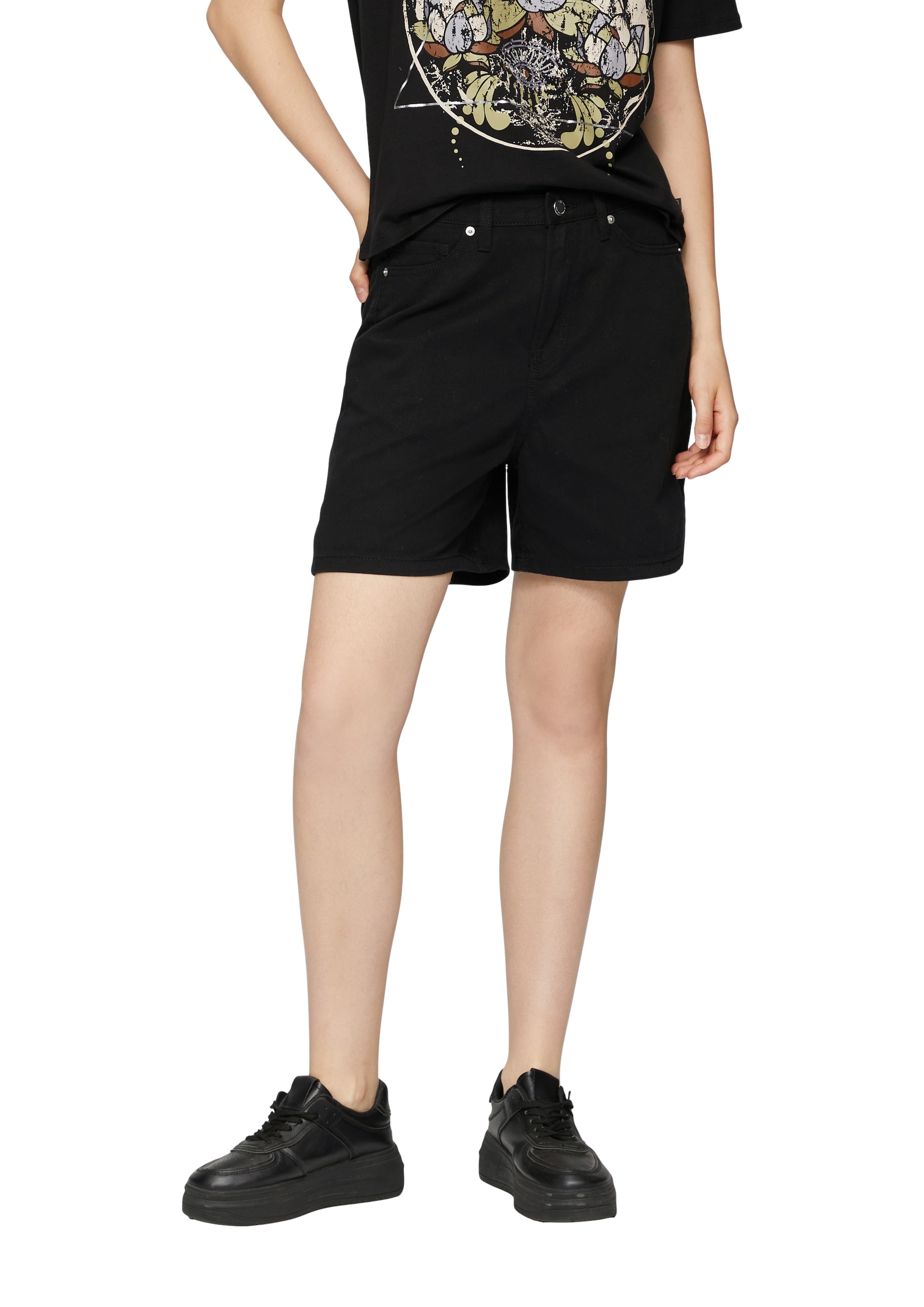 QS Jeansshorts Sommerhose mit Taschen