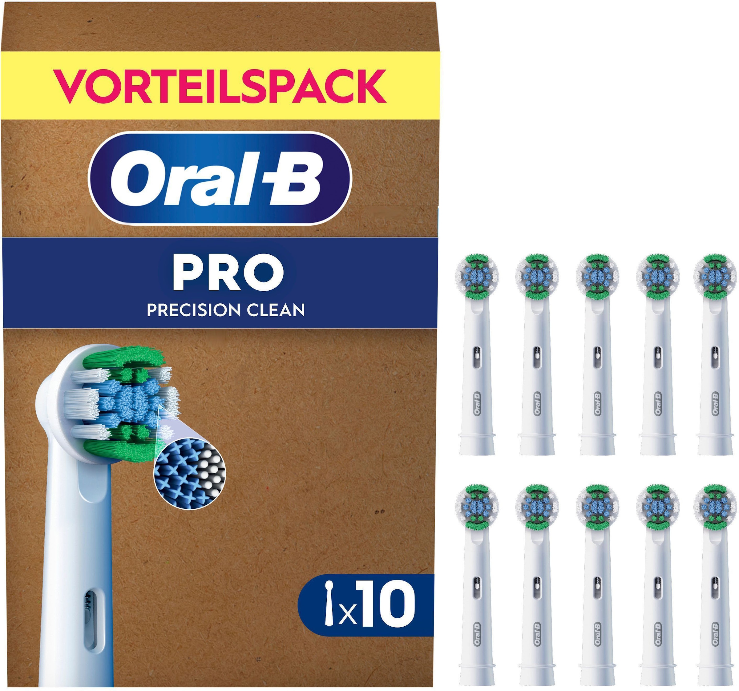 Oral-B Aufsteckbürsten "Pro Precision Clean" X-förmige Borsten