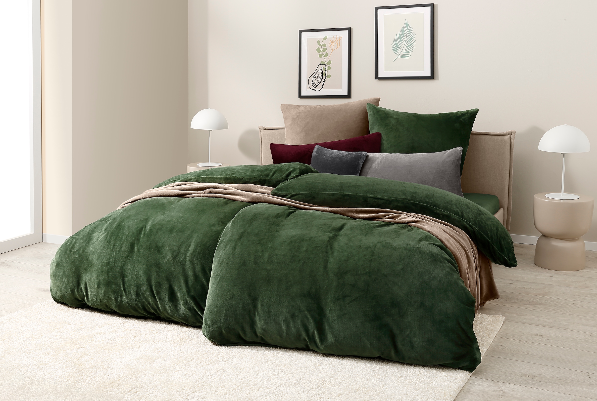 my home Bettwäsche »Desner3«, Bettwäsche mit Reissverschluss, Cashmere-Touch, kuschelig & weich