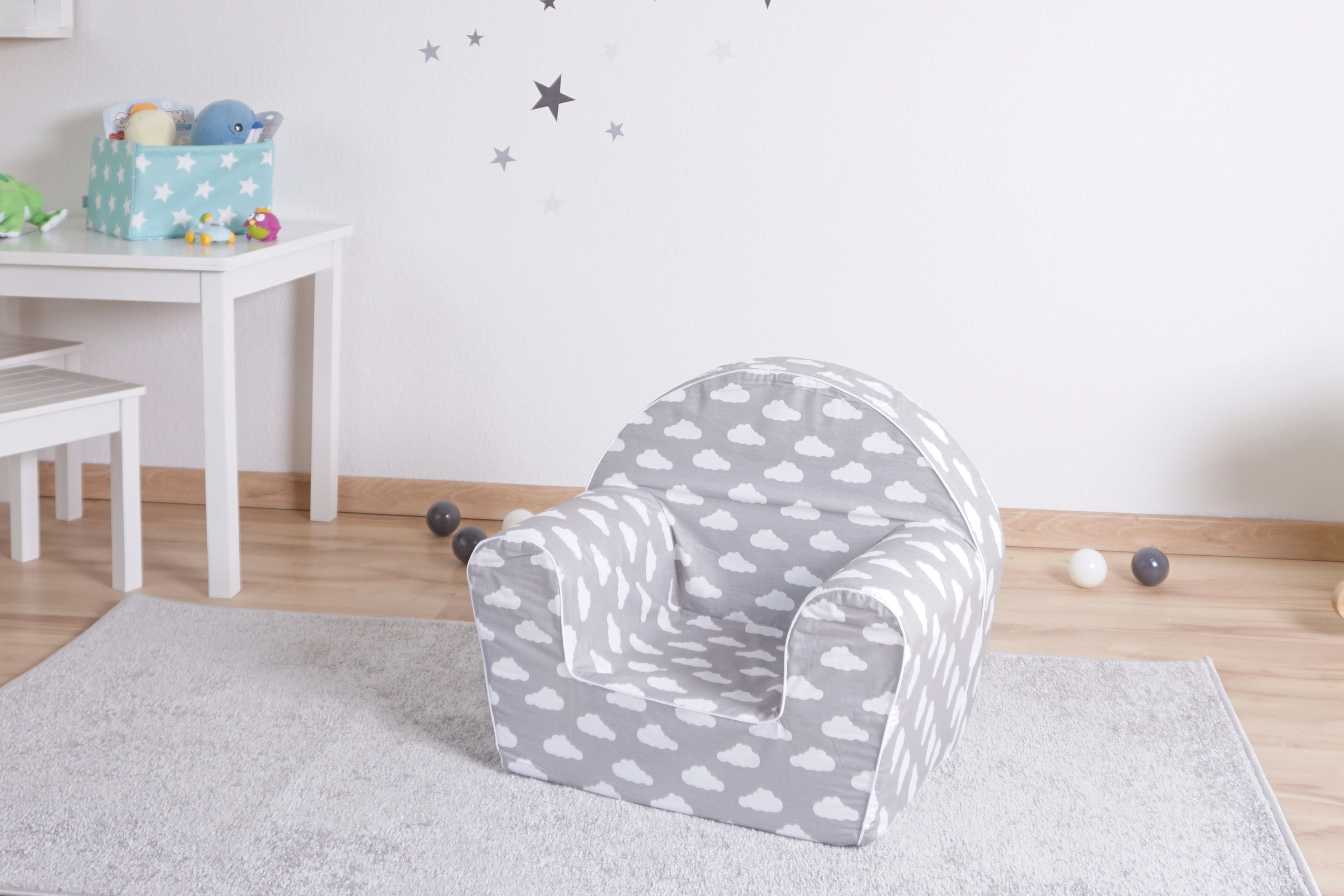 ✵ Knorrtoys® Sessel »Grey White Clouds«, für Kinder; Made in Europe günstig  kaufen | Jelmoli-Versand | Sitzsäcke