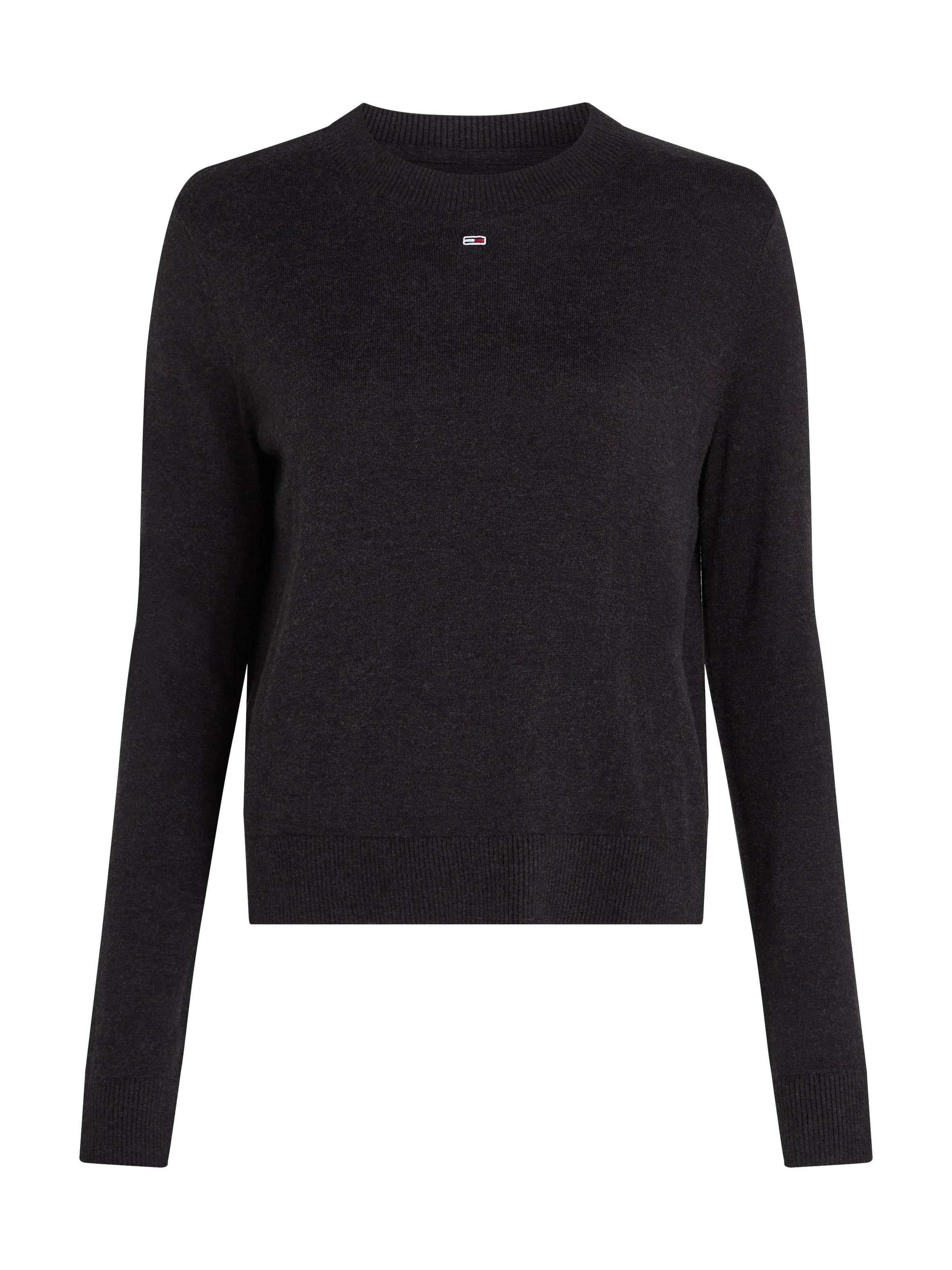 Tommy Jeans Strickpullover »TJW ESSENTIAL CREW NECK SWEATER«, mit Logostickerei