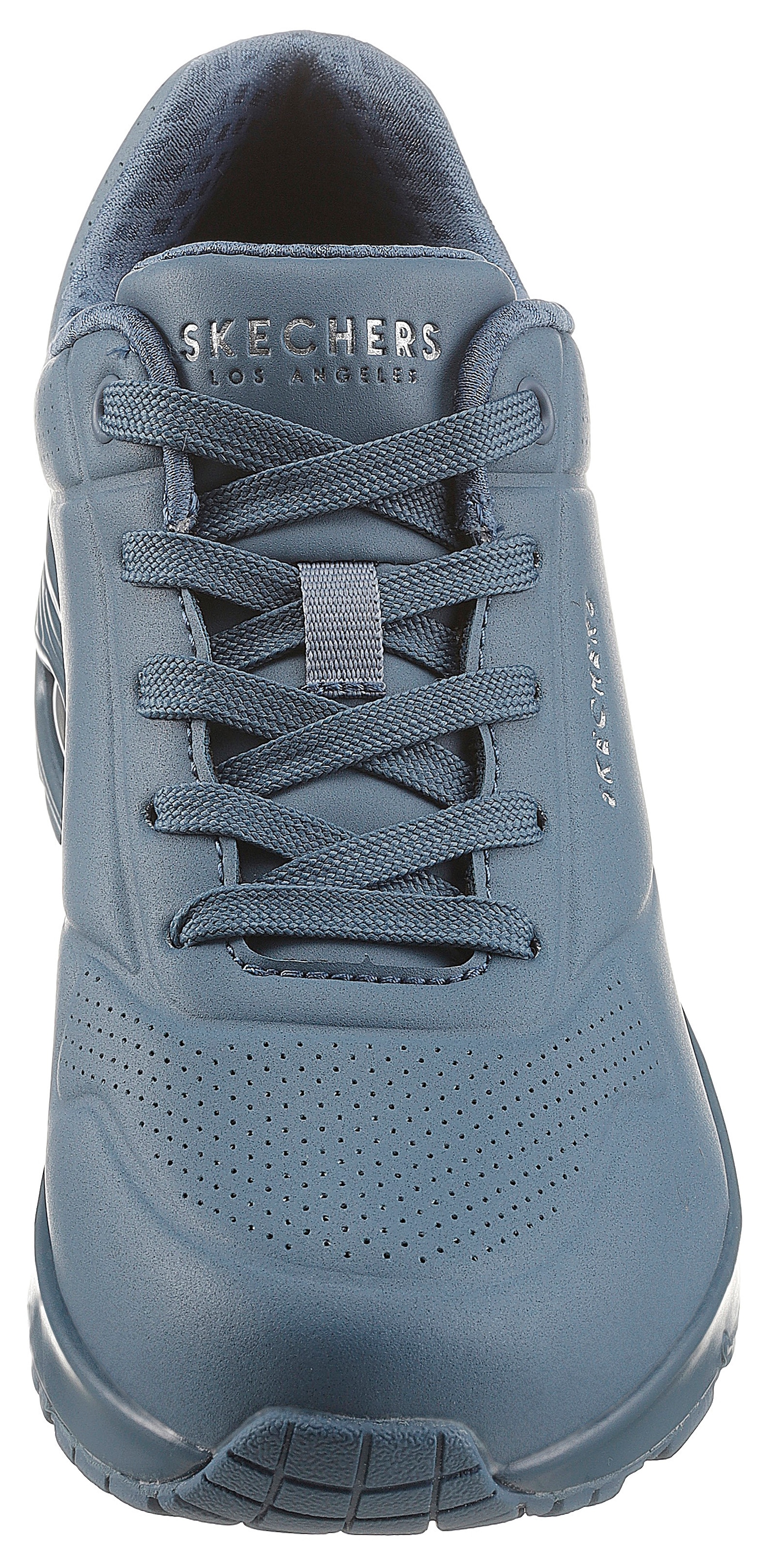 Skechers Wedgesneaker »Uno - Stand on Air«, mit feiner Perforation, Freizeitschuh, Halbschuh, Schnürschuh