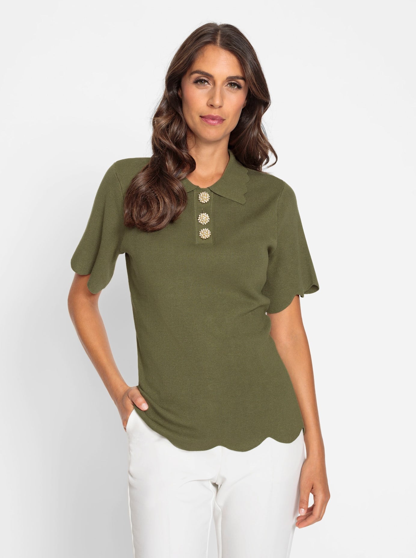 heine Kurzarmpullover »Halbarm-Pullover«
