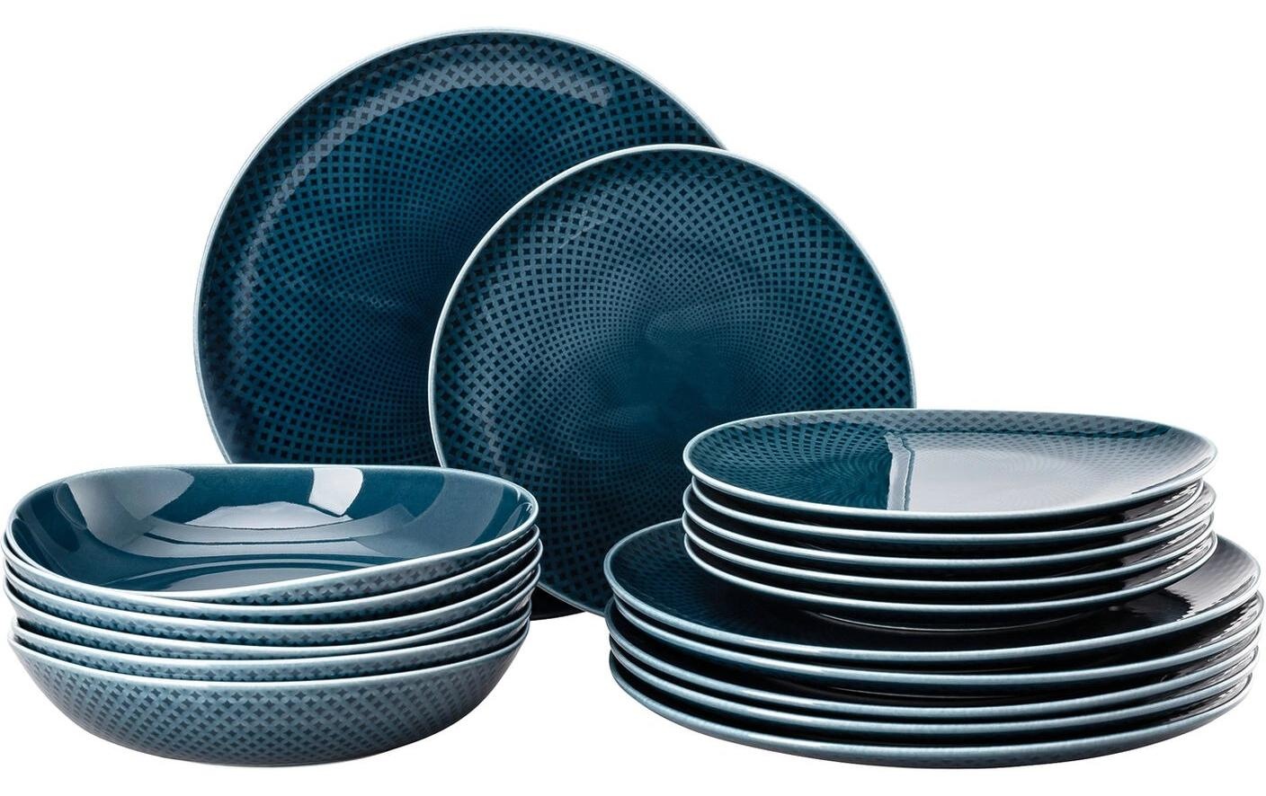 Rosenthal Speiseteller "Tellersevice Junto Ocean Set 18-teilig"