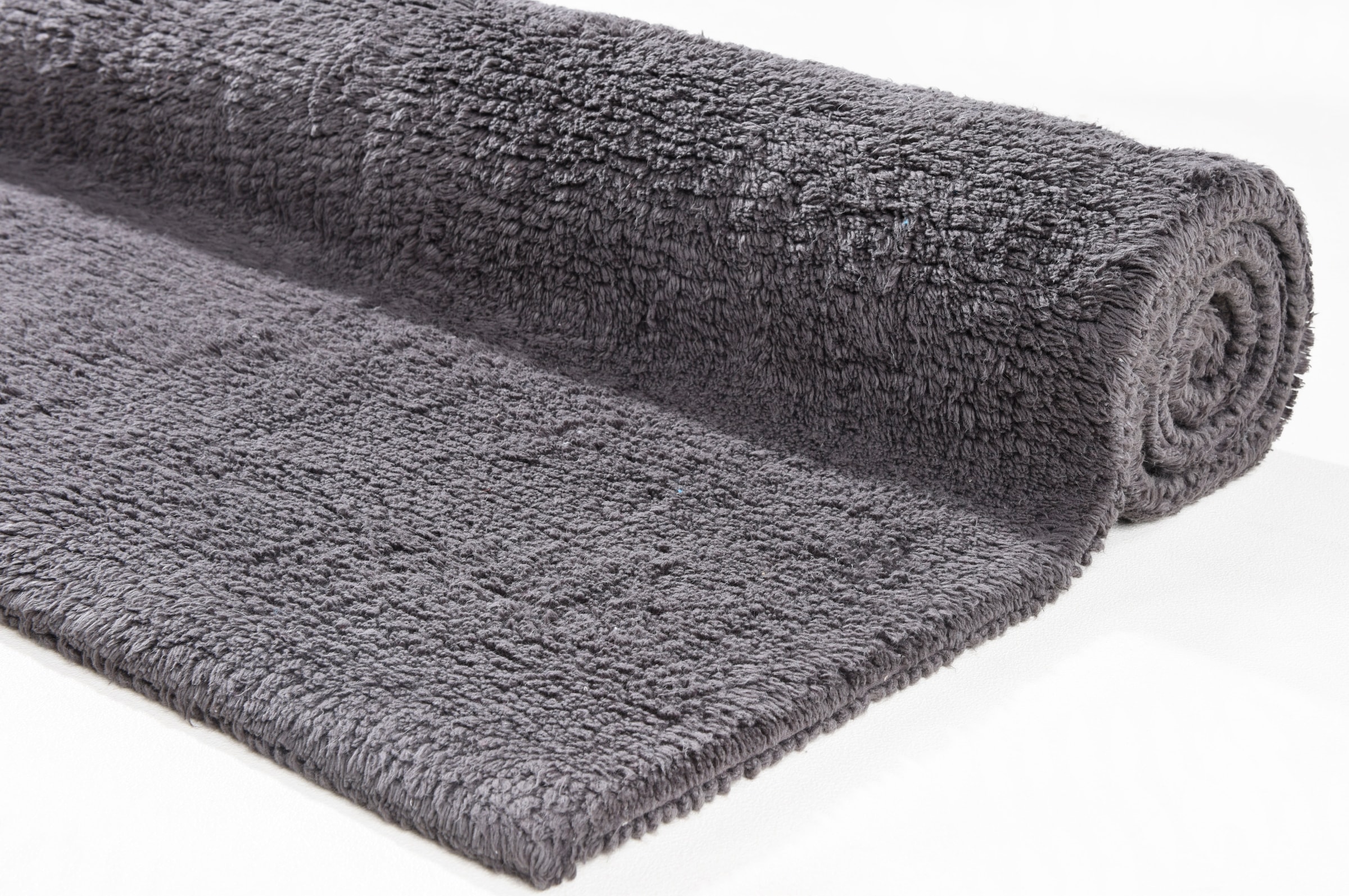 TOM TAILOR HOME Badematte »Cotton Double Uni«, beidseitig nutzbar-fussbodenheizungsgeeignet-strapazierfähig, Badteppich, Uni Farben, rechteckig & quadratisch erhältlich