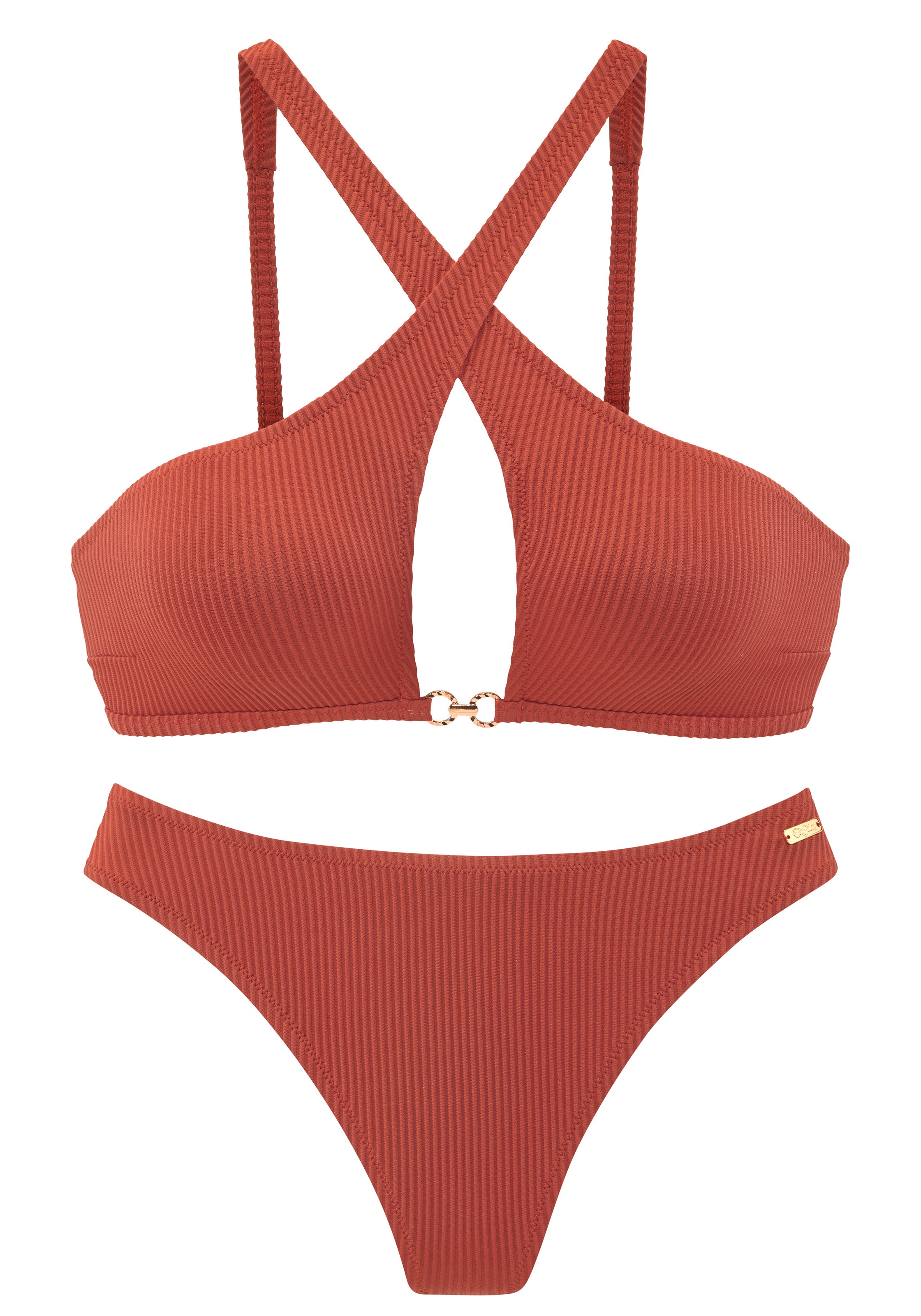 Buffalo Bustier-Bikini in moderner Rippstruktur