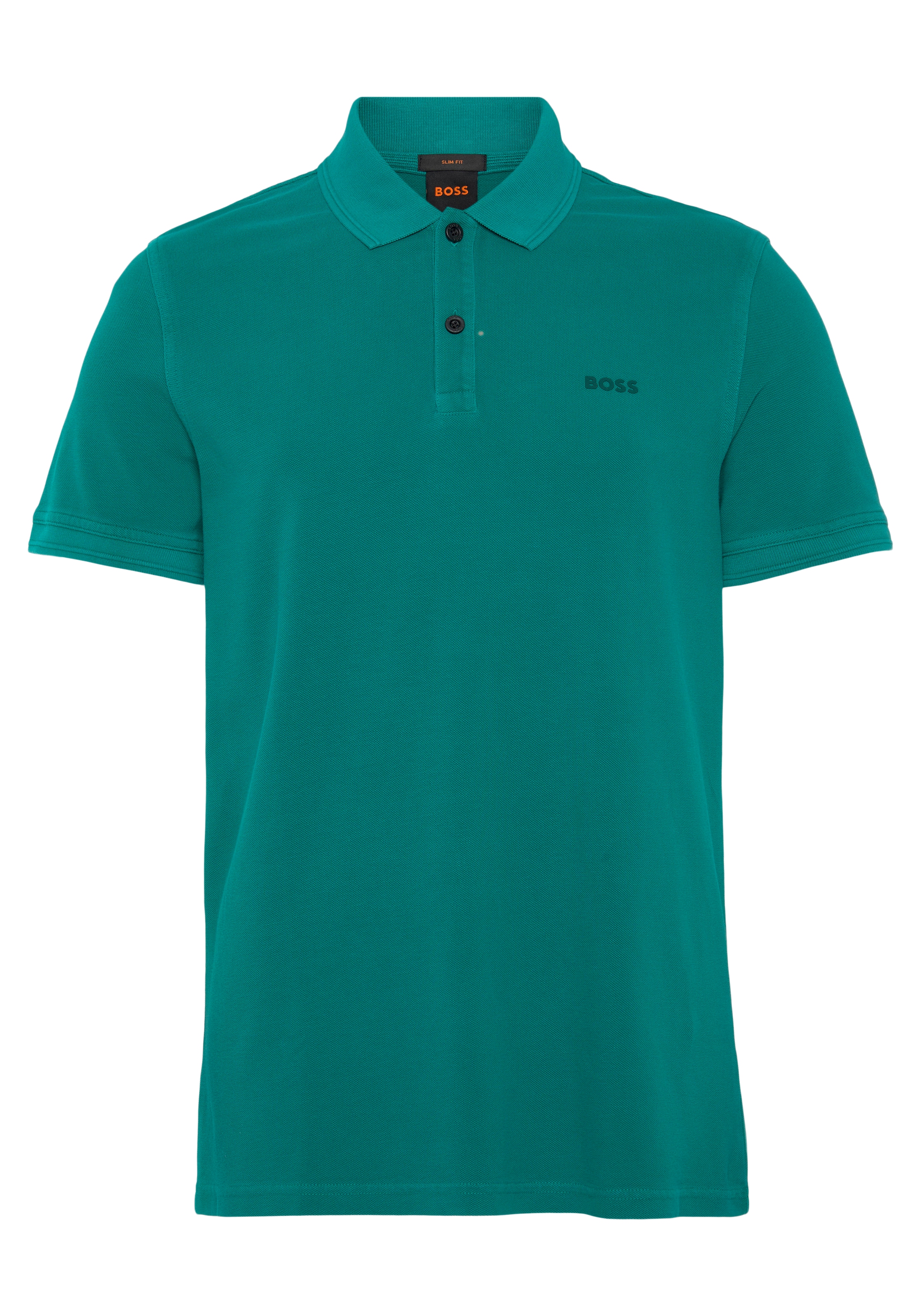 BOSS ORANGE Poloshirt »Prime 10203439 mit online Logoschriftzug 01«, dezentem kaufen Jelmoli-Versand | auf Brust der