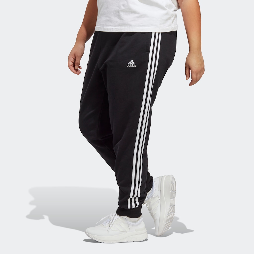 adidas Sportswear Sporthose »ESSENTIALS 3STREIFEN FRENCH TERRY CUFFED HOSE«, (1 tlg.)