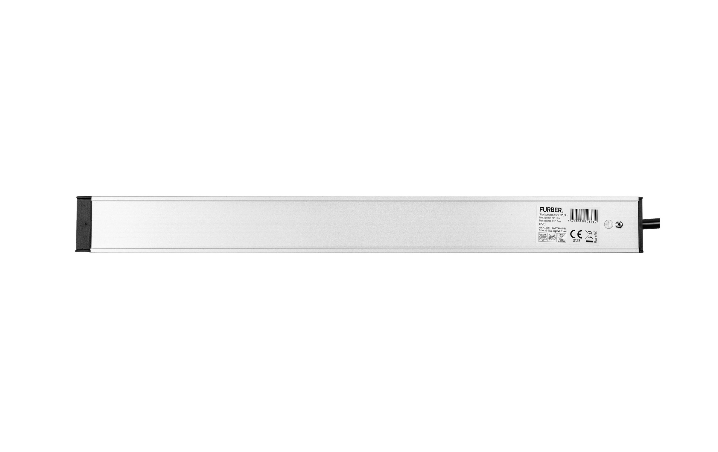 FURBER Steckdosenleiste »8«, 8-fach, (Kabellänge 3 m)