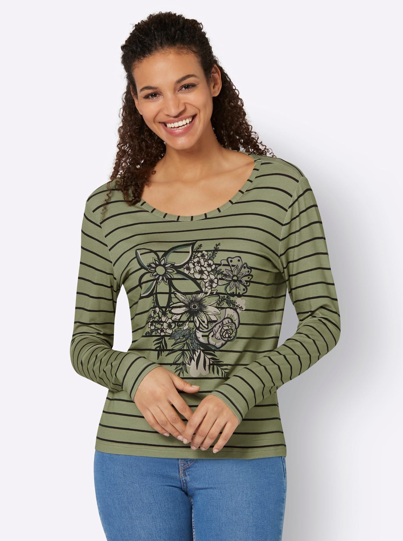 Inspirationen Langarmshirt »Druck-Shirt« 1 Stk.