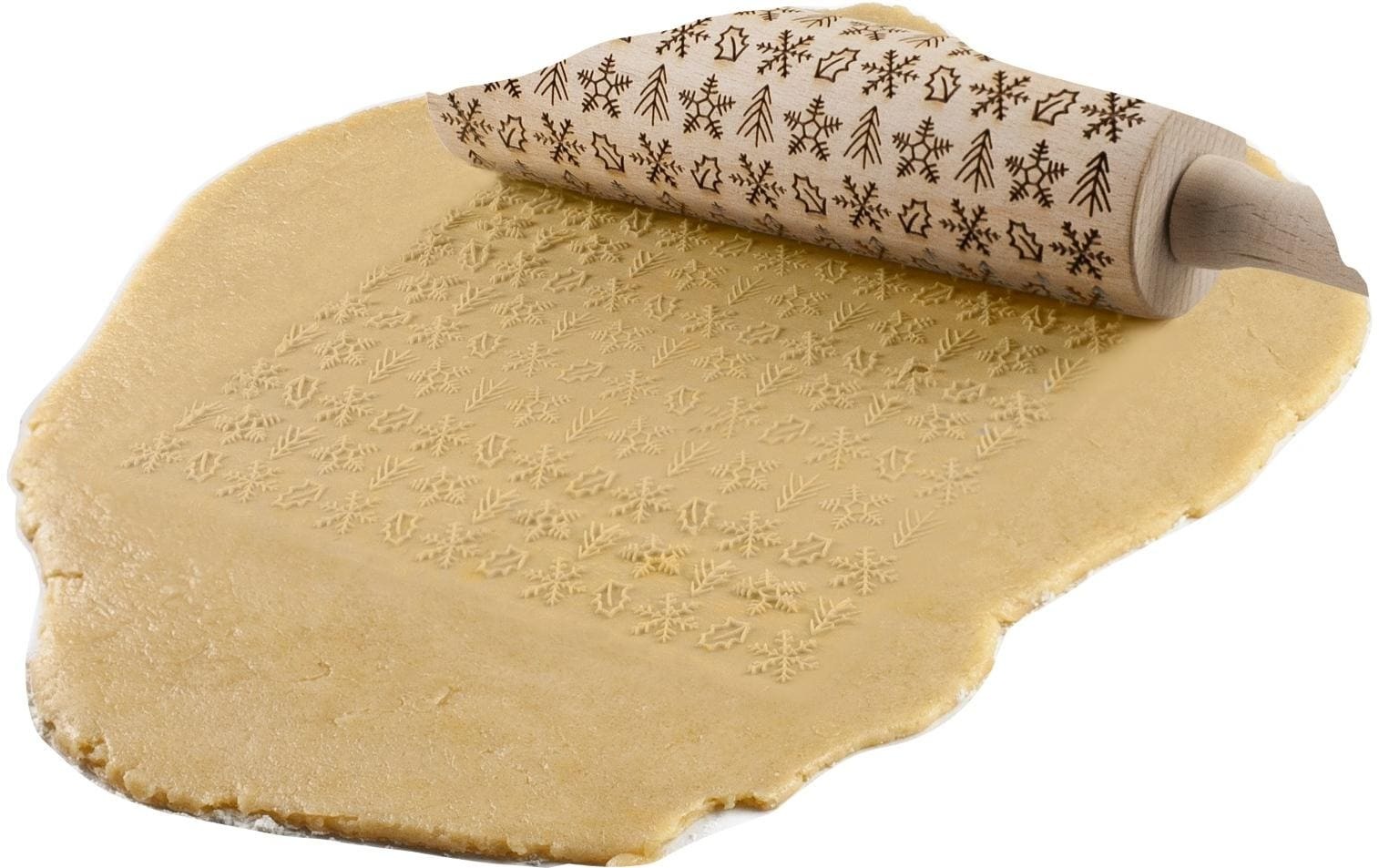 Teigroller »Ibili mit Schneeflocken Deko 39.5 x 5 cm«