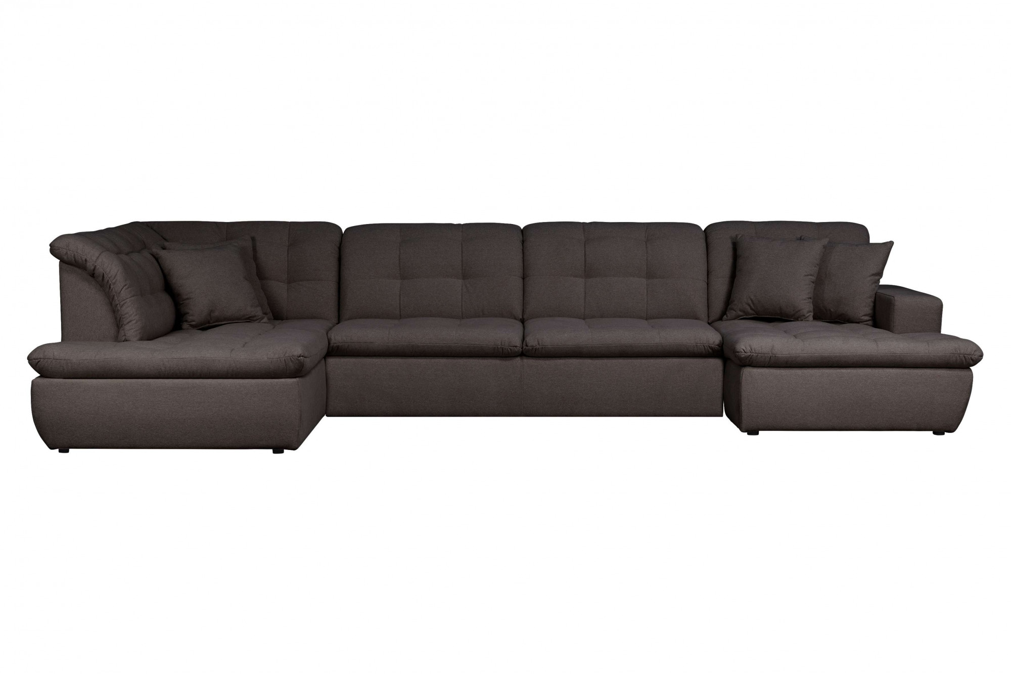 INOSIGN Wohnlandschaft »BRISBANE NEU U-Form«, mit feiner Steppung, Matten-Optik, incl. Zierkissen