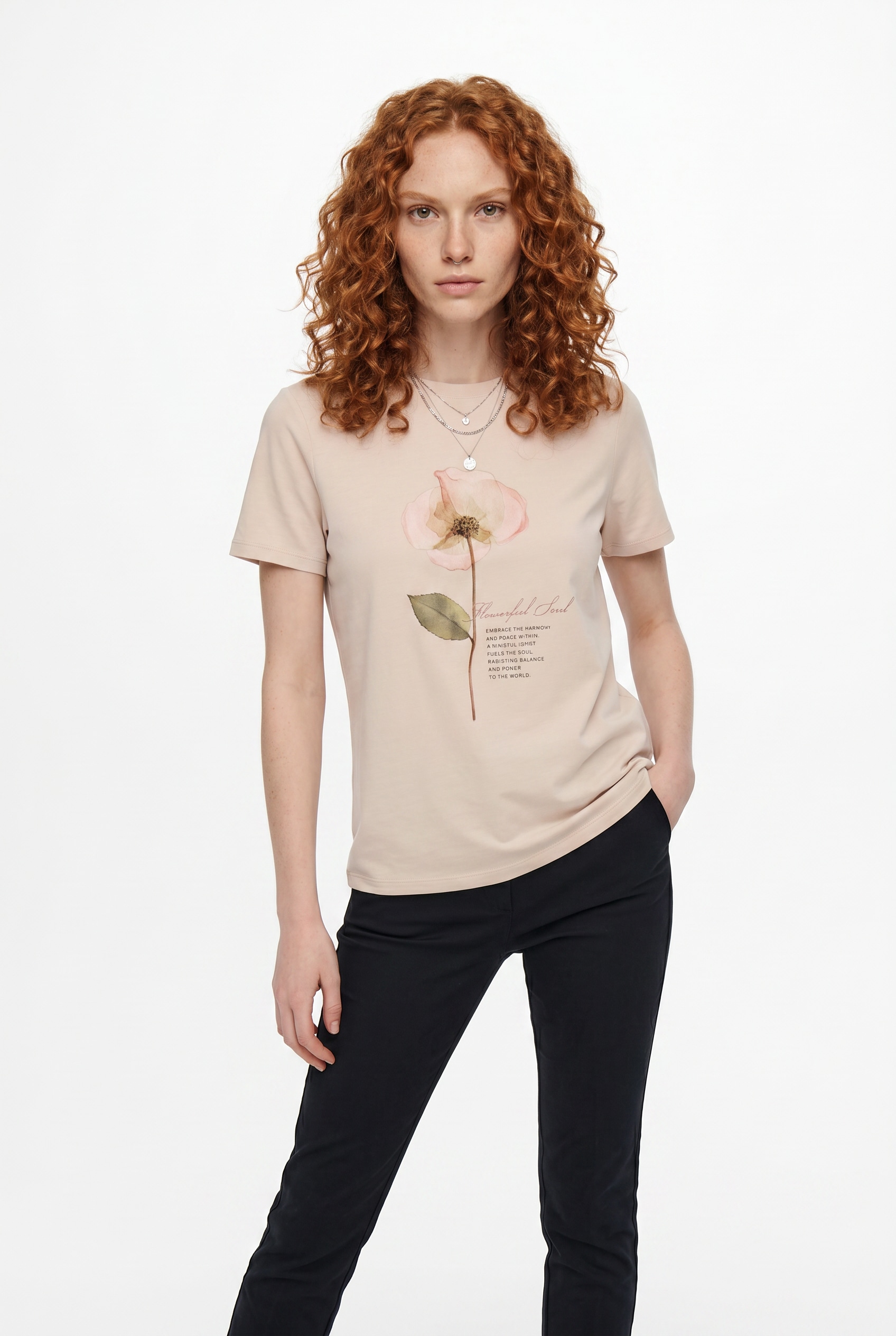 ONLY Kurzarmshirt "ONLFREE LIFE MODAL S/S ATELIER TOP JRS" Materialmix, Rundhals