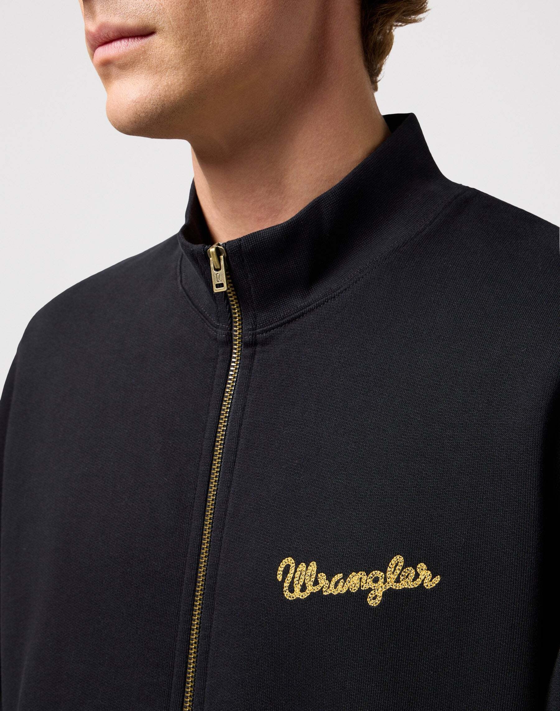 Wrangler Sweatjacke »WRANGLER Sweatshirts Funnel Neck Zip«