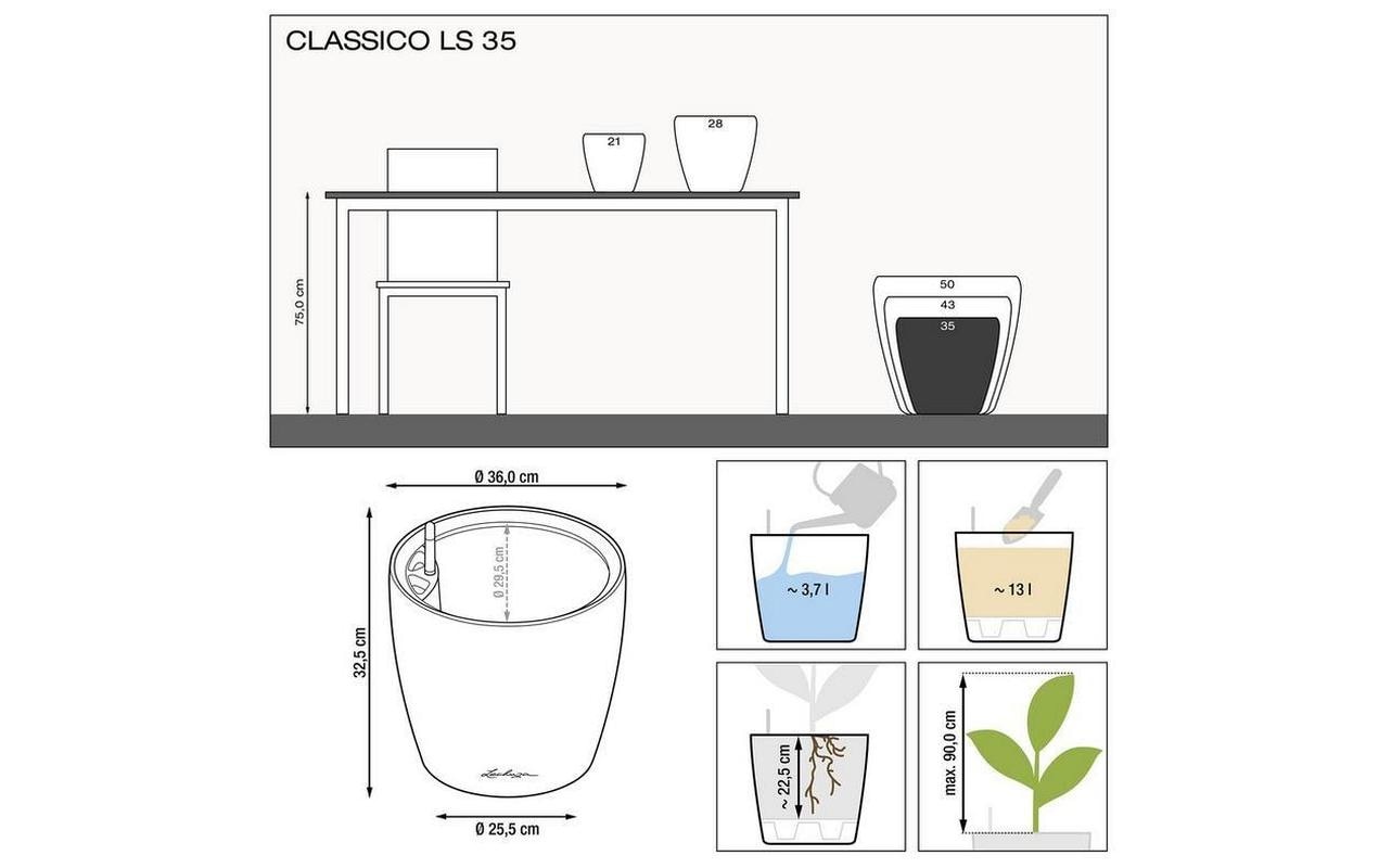 Pflanzkübel »Lechuza Pflanzentopf CLASSICO Color LS«