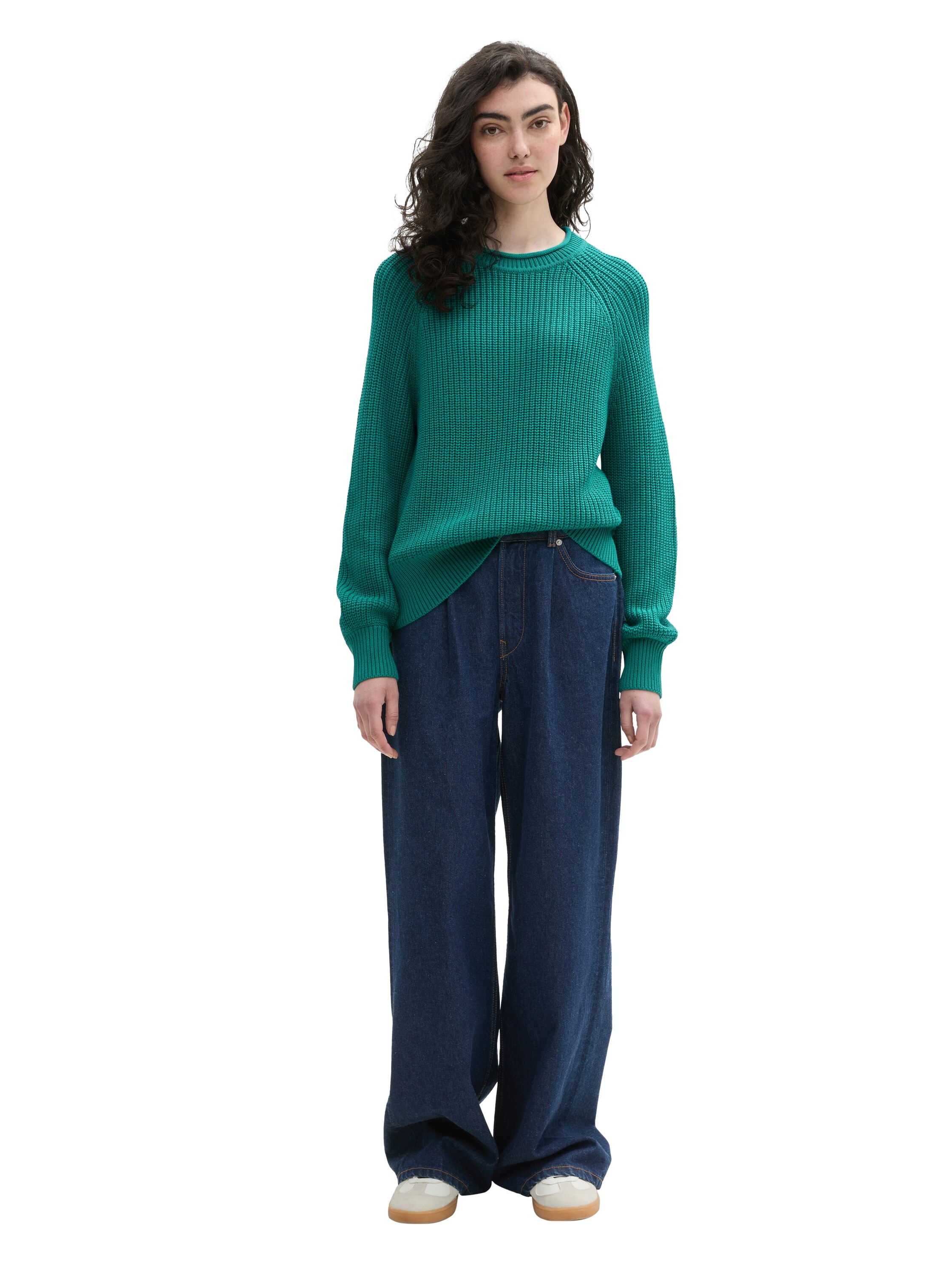 TOM TAILOR Denim Strickpullover, mit Strick-Struktur