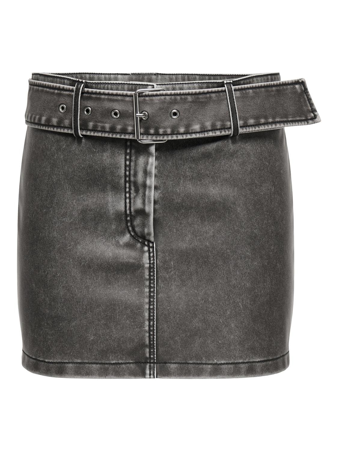 ONLY Minirock »ONLELLA FAUX LEATHER LW MINI SKIRT OTW«