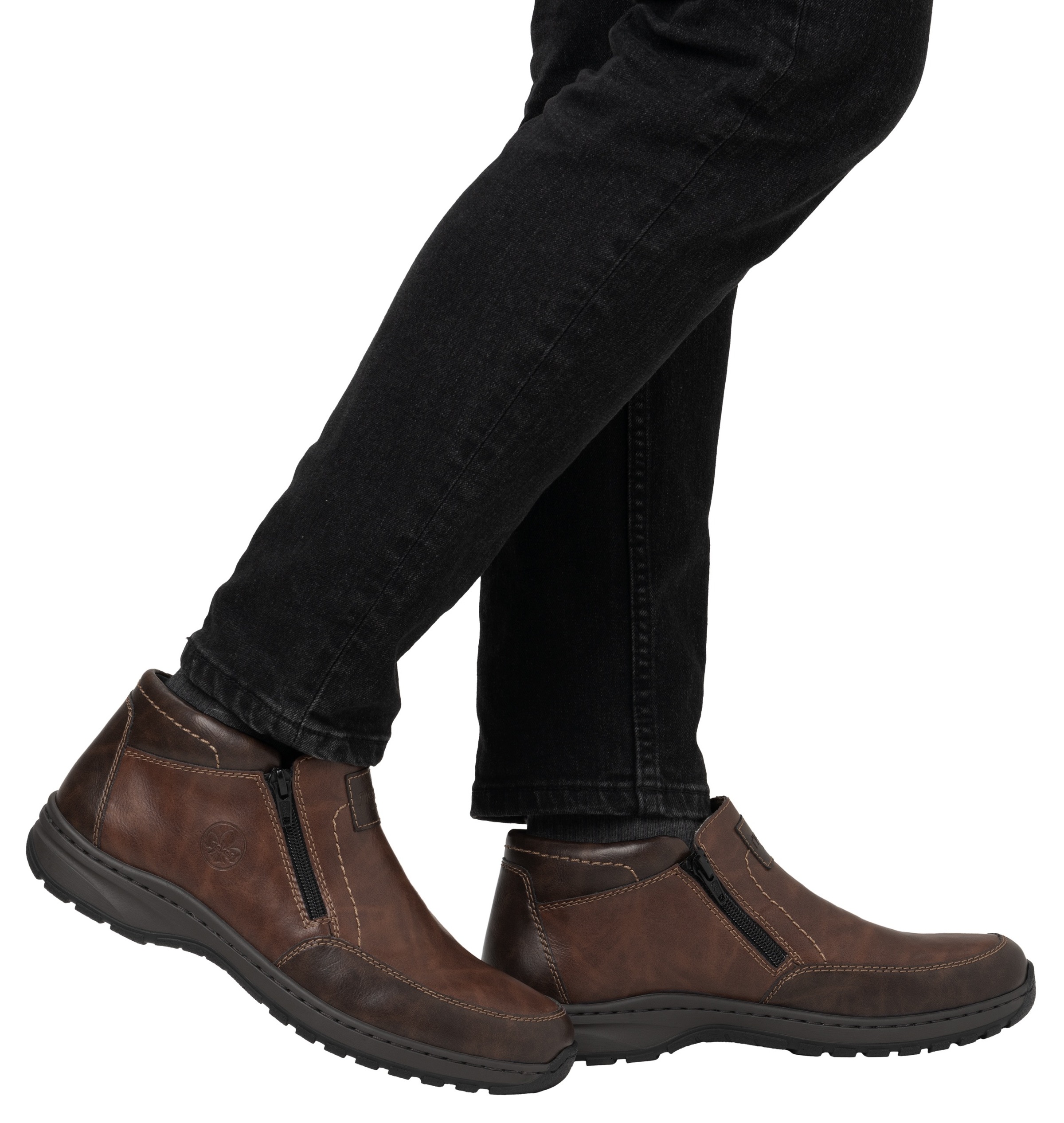 Rieker Winterboots, Winterstiefelette, Halbschuh mit beidseitigen Reissverschlüssen